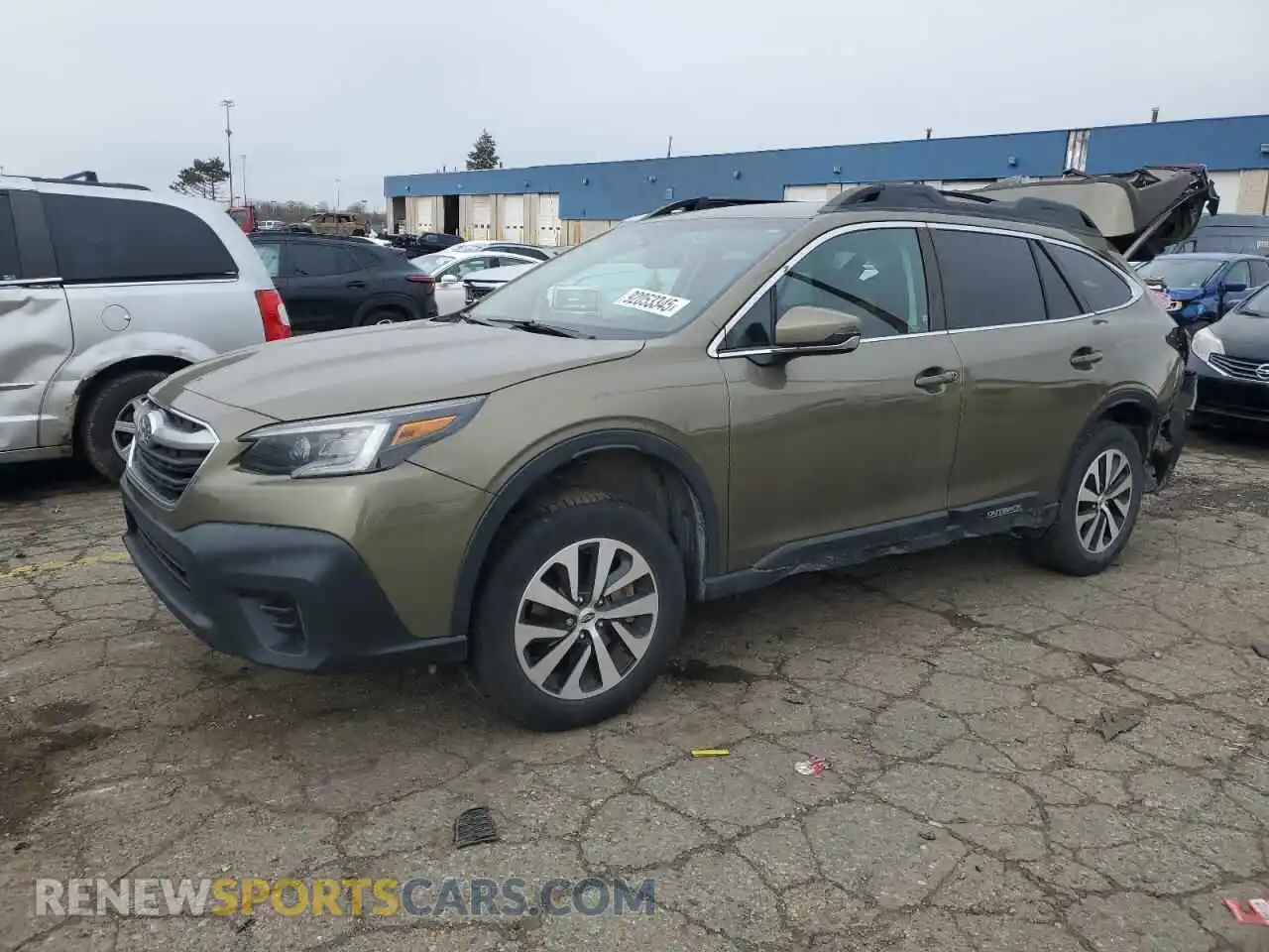 1 Photograph of a damaged car 4S4BTADC8M3130862 SUBARU OUTBACK 2021