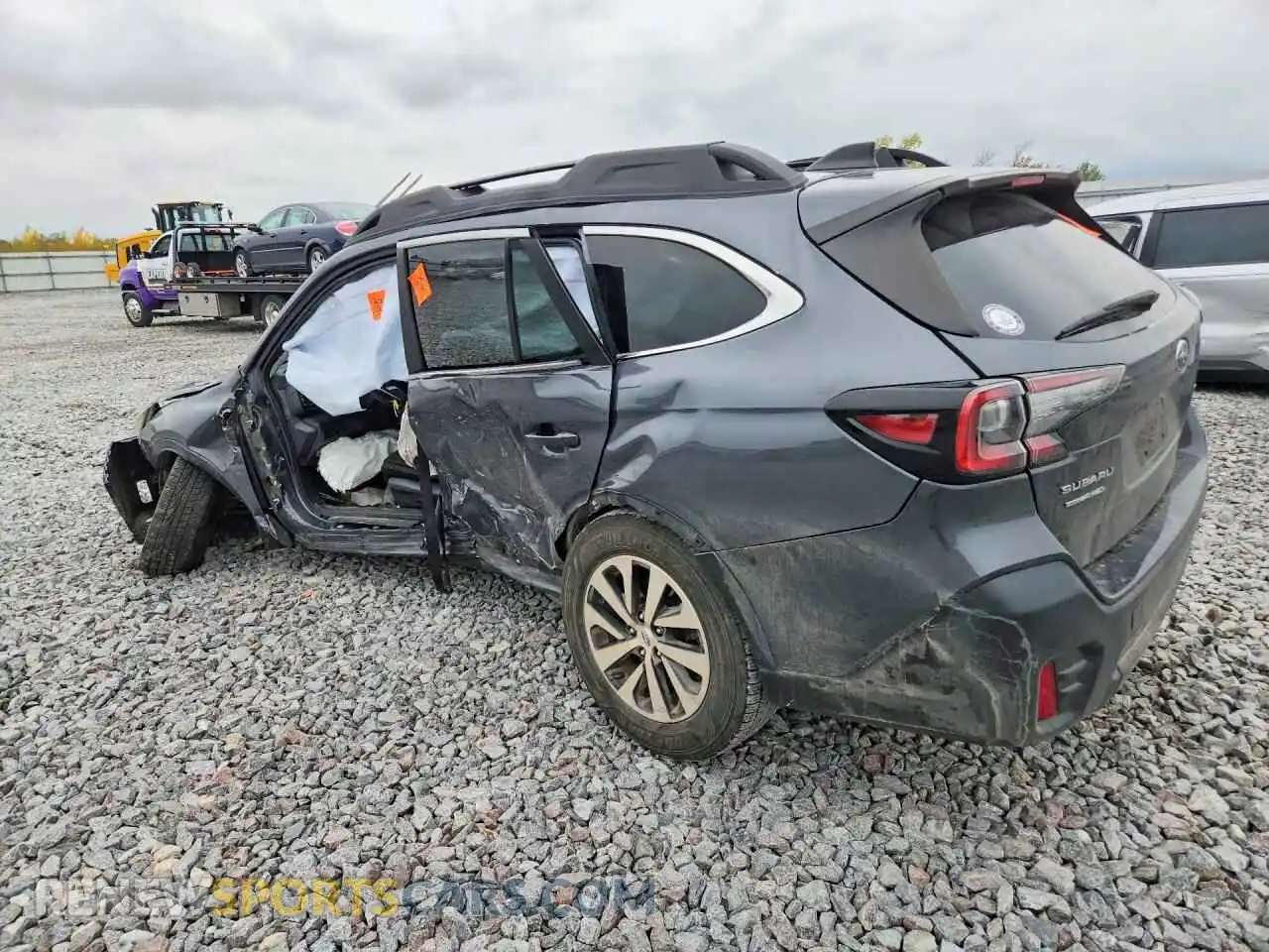 2 fotografías del automóvil dañado 4S4BTADC8M3204054 SUBARU OUTBACK 2021
