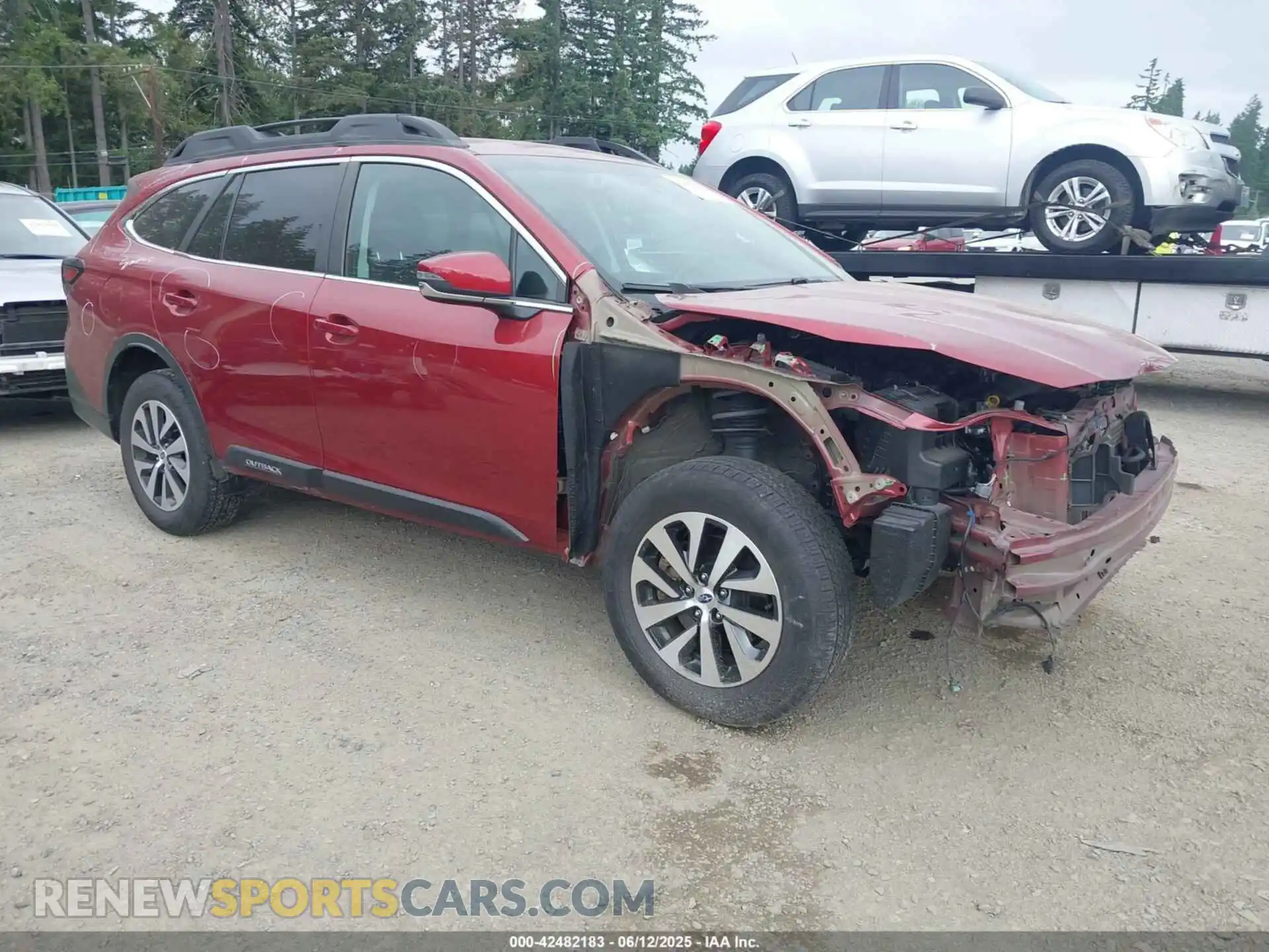 1 Photograph of a damaged car 4S4BTADCXM3143726 SUBARU OUTBACK 2021