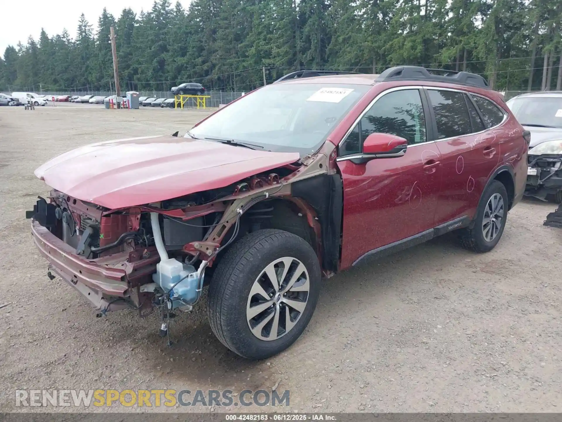2 Photograph of a damaged car 4S4BTADCXM3143726 SUBARU OUTBACK 2021