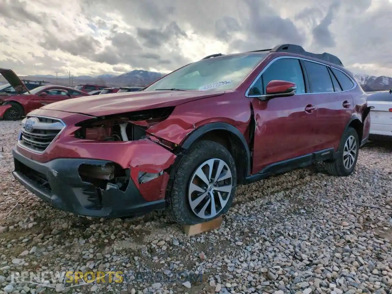 1 Photograph of a damaged car 4S4BTAFC2M3162364 SUBARU OUTBACK 2021