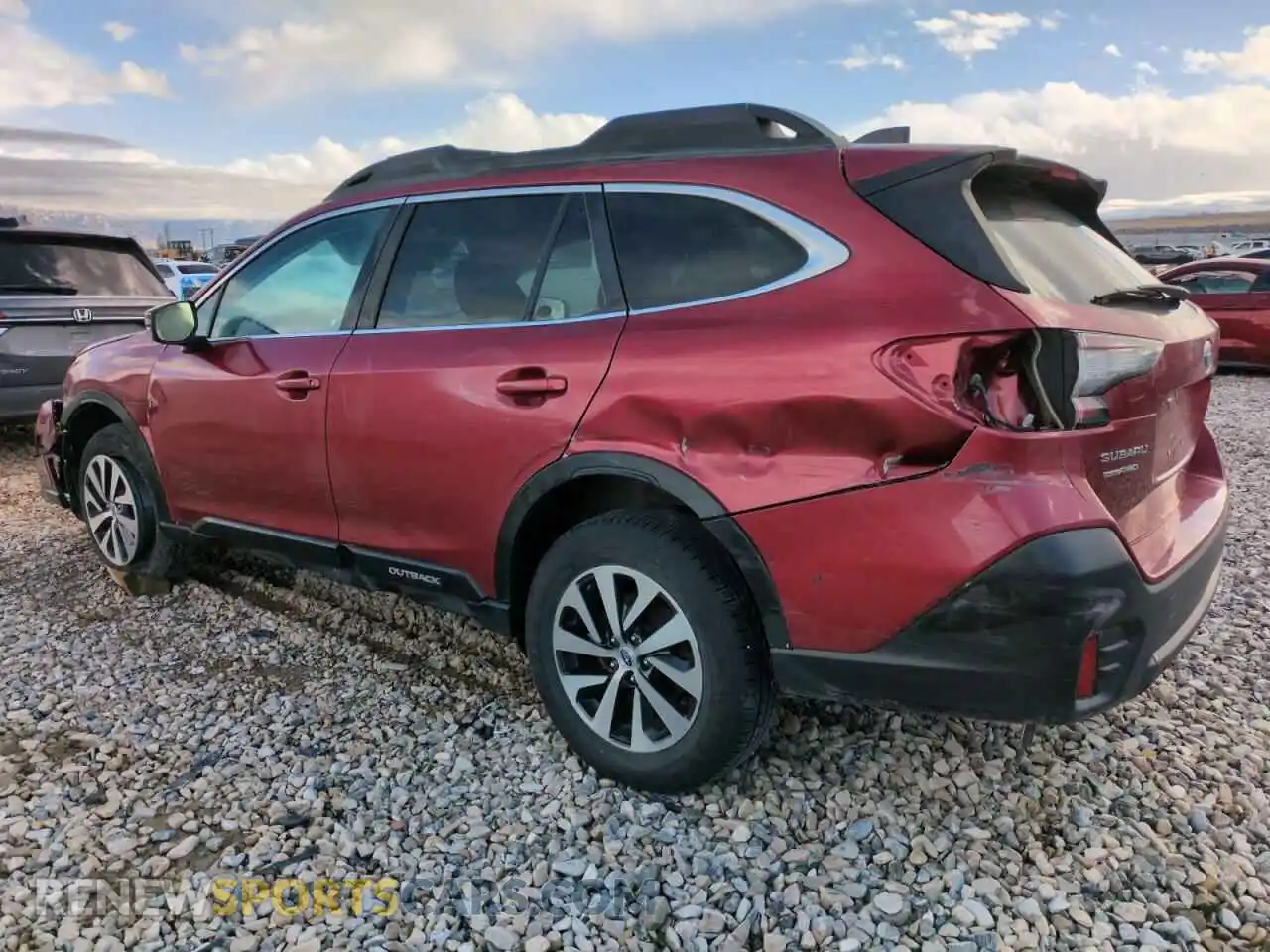 2 Photograph of a damaged car 4S4BTAFC2M3162364 SUBARU OUTBACK 2021