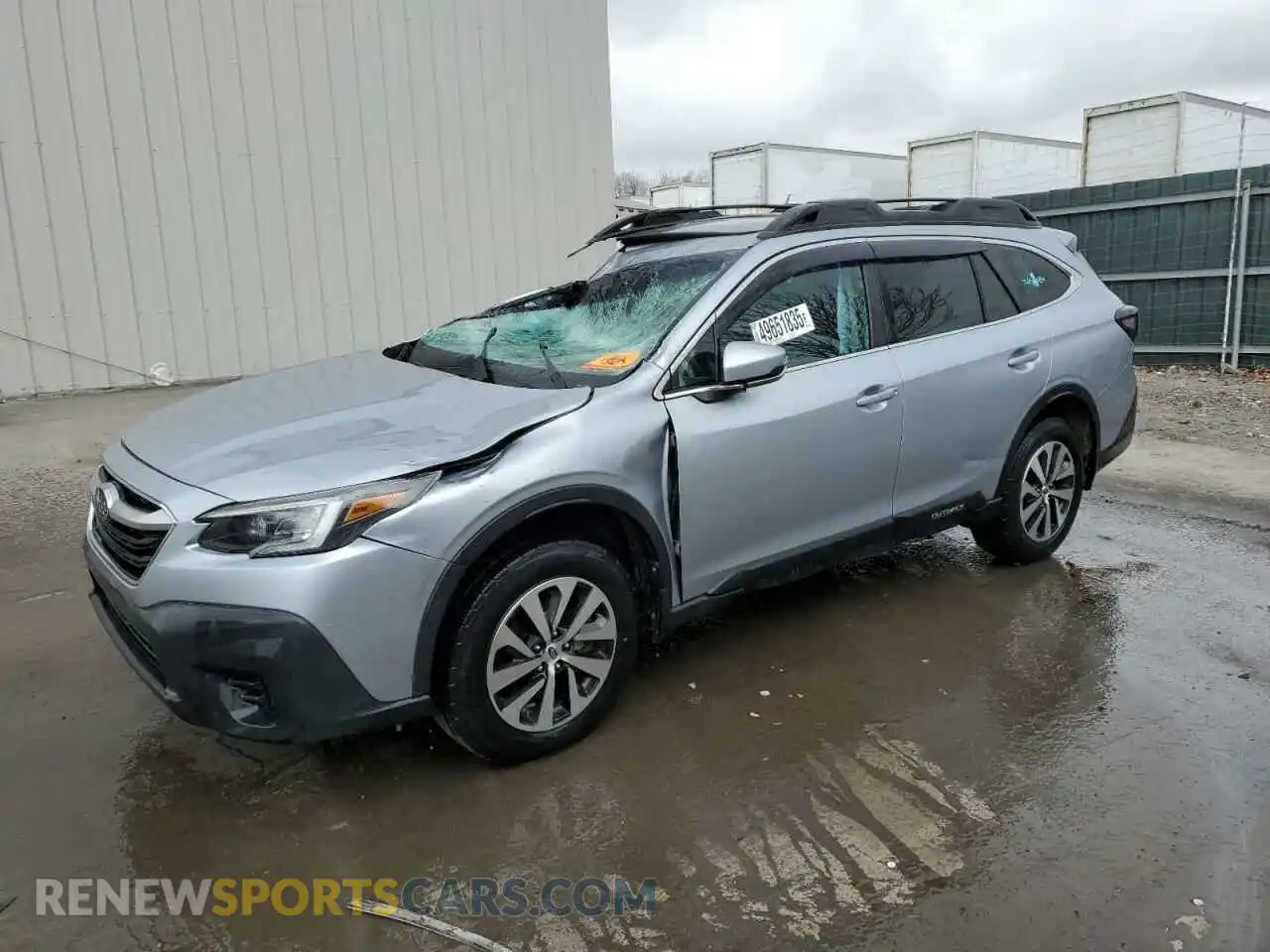 1 Photograph of a damaged car 4S4BTAFC2M3217931 SUBARU OUTBACK 2021