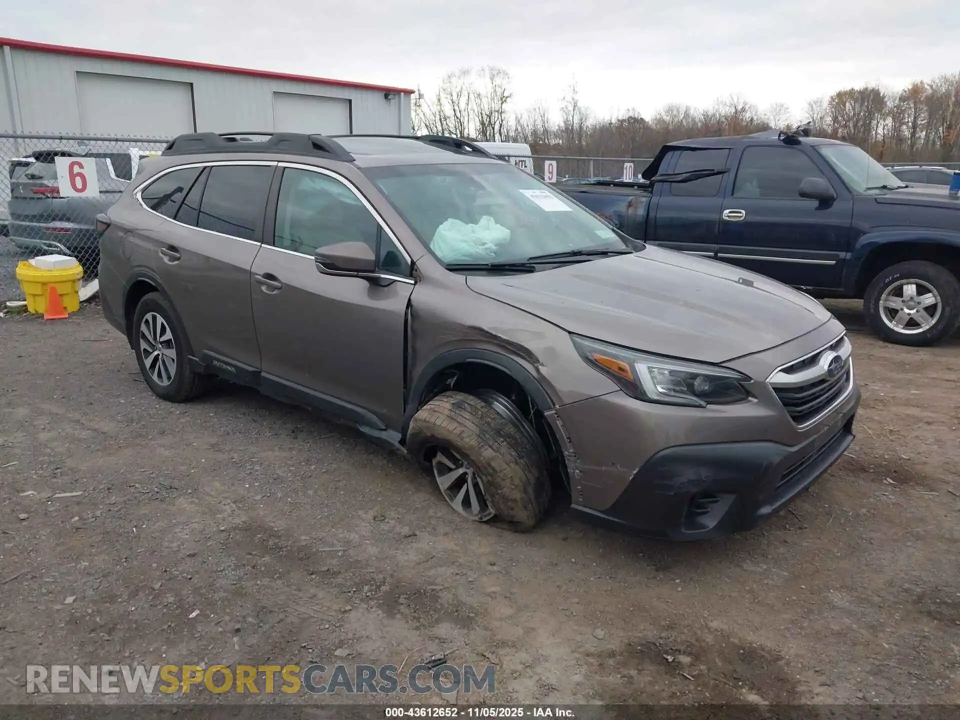 1 Photograph of a damaged car 4S4BTAFC2M3225995 SUBARU OUTBACK 2021