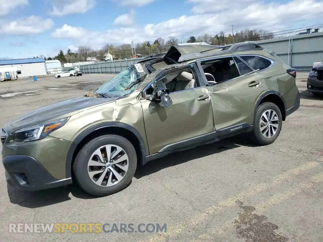 1 Photograph of a damaged car 4S4BTAFC3M3113867 SUBARU OUTBACK 2021