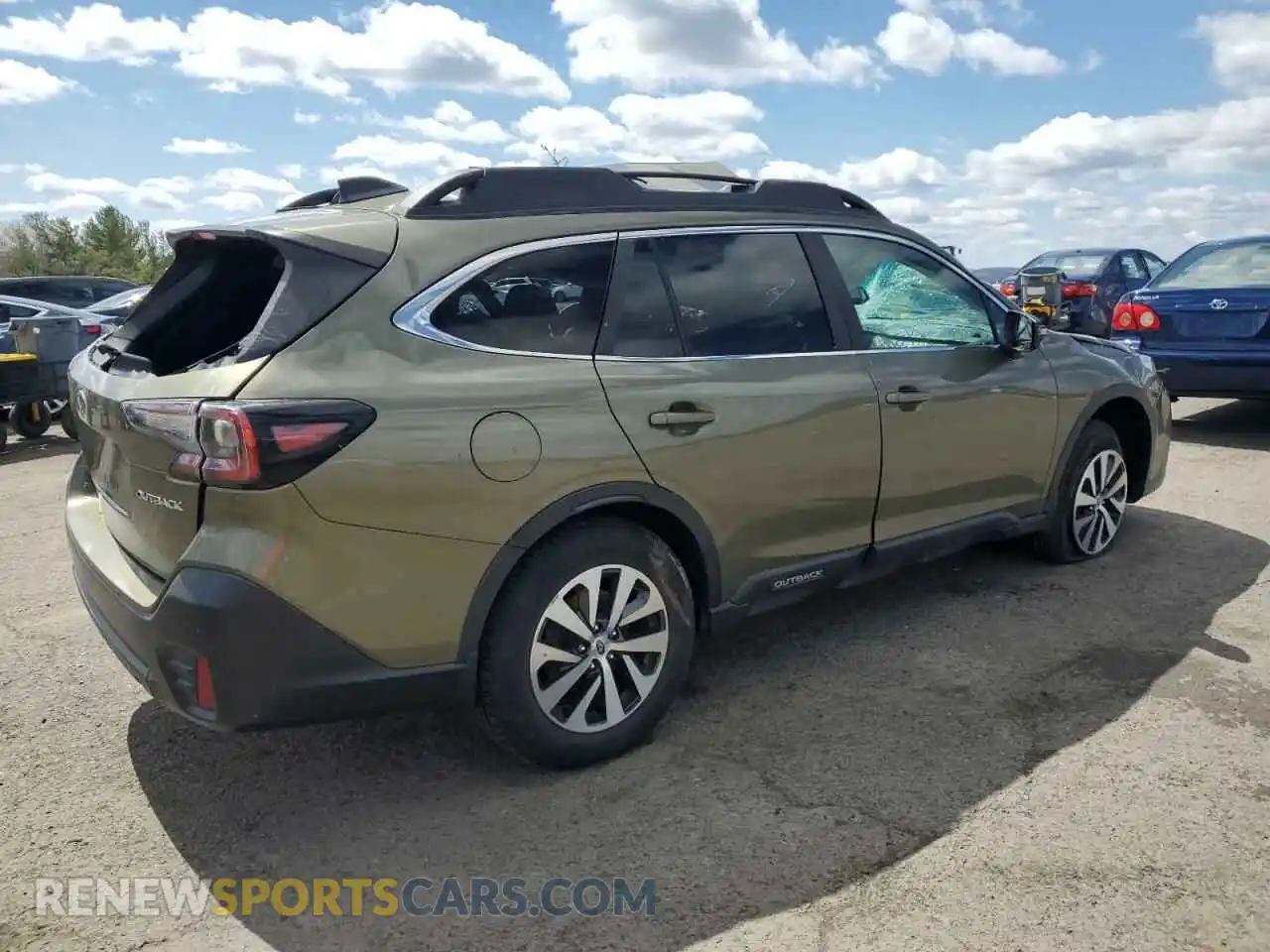 3 Photograph of a damaged car 4S4BTAFC3M3113867 SUBARU OUTBACK 2021