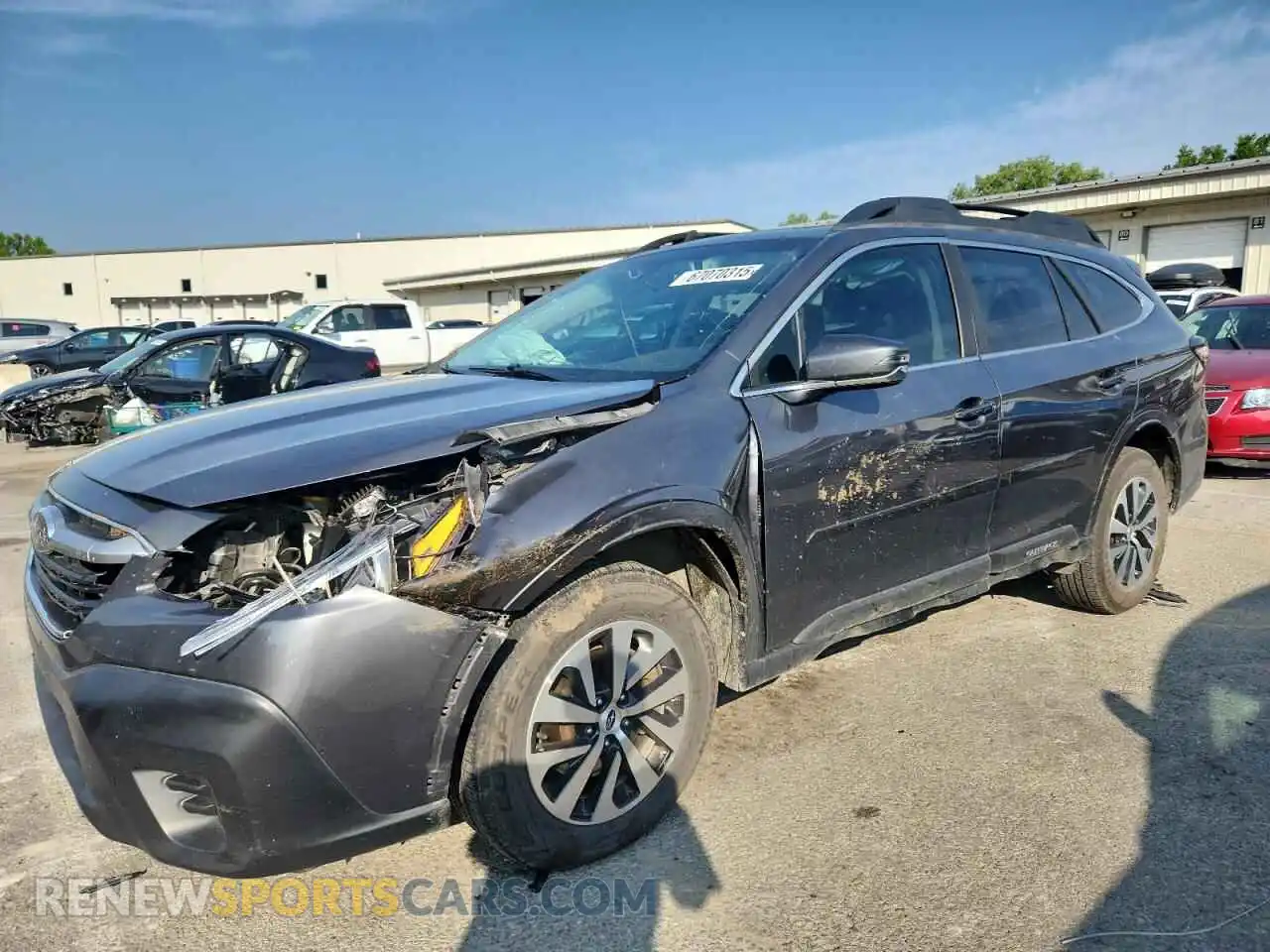 1 Photograph of a damaged car 4S4BTAFC3M3152328 SUBARU OUTBACK 2021