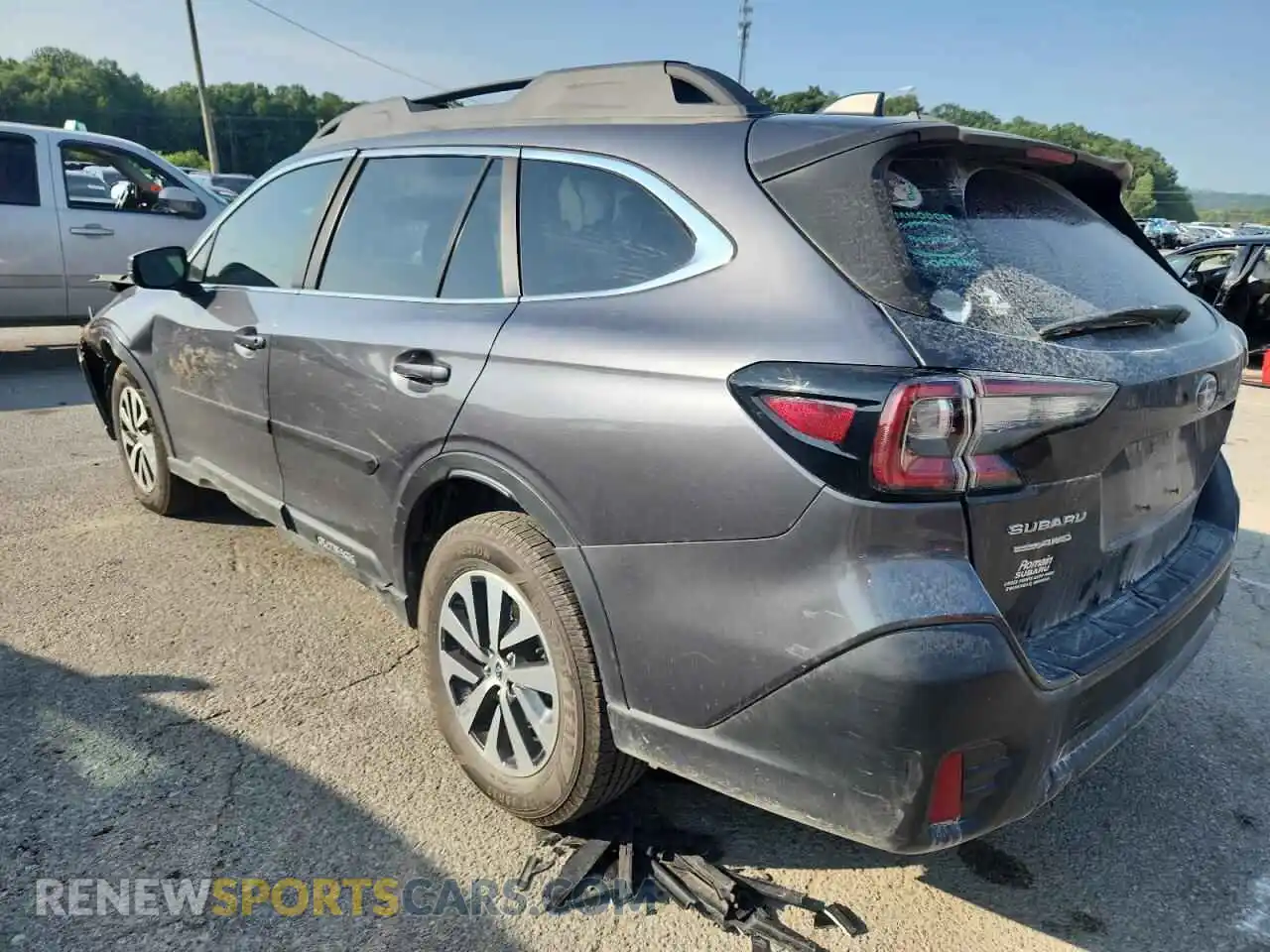 2 Photograph of a damaged car 4S4BTAFC3M3152328 SUBARU OUTBACK 2021