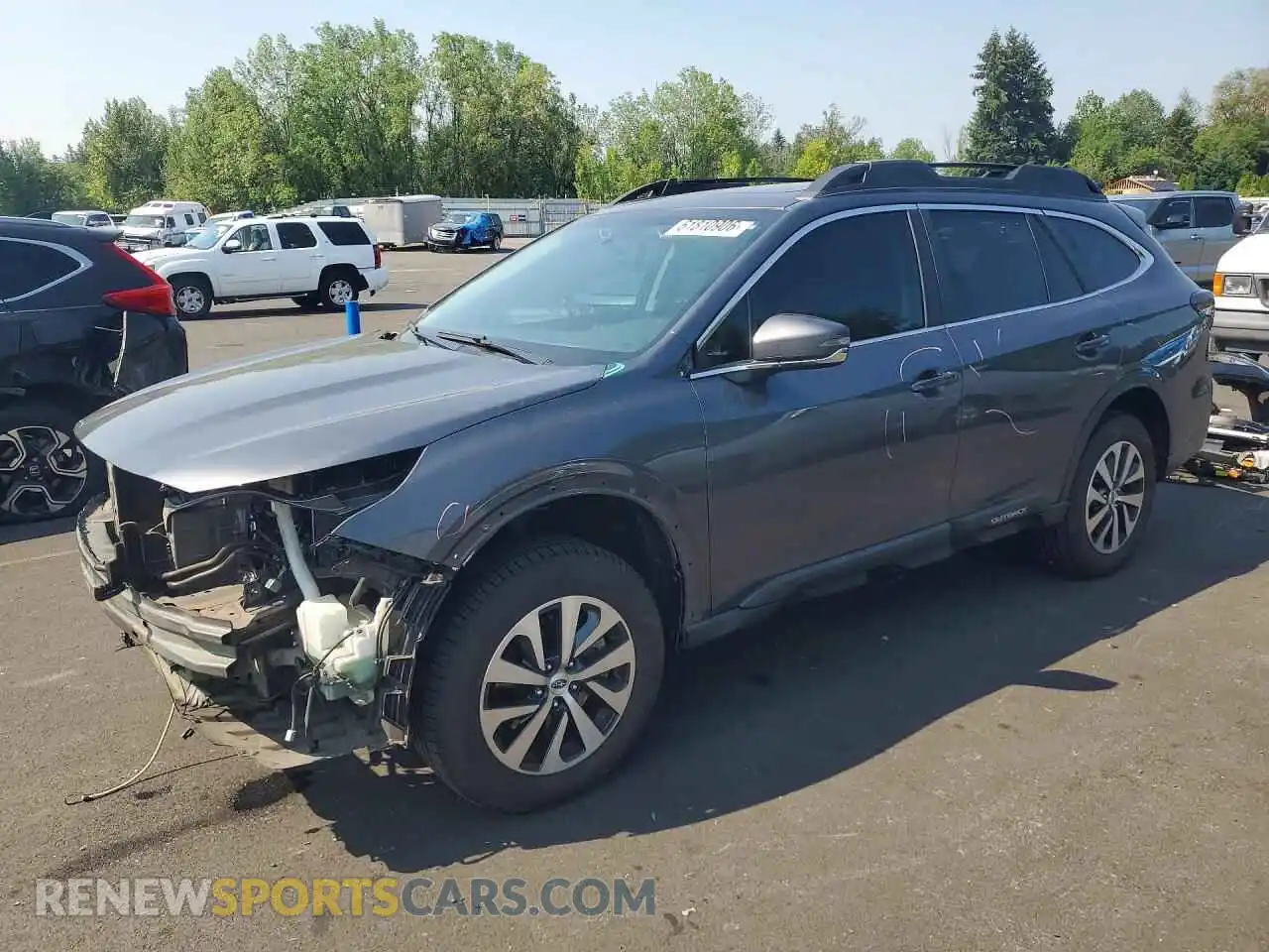 1 Photograph of a damaged car 4S4BTAFC4M3130967 SUBARU OUTBACK 2021