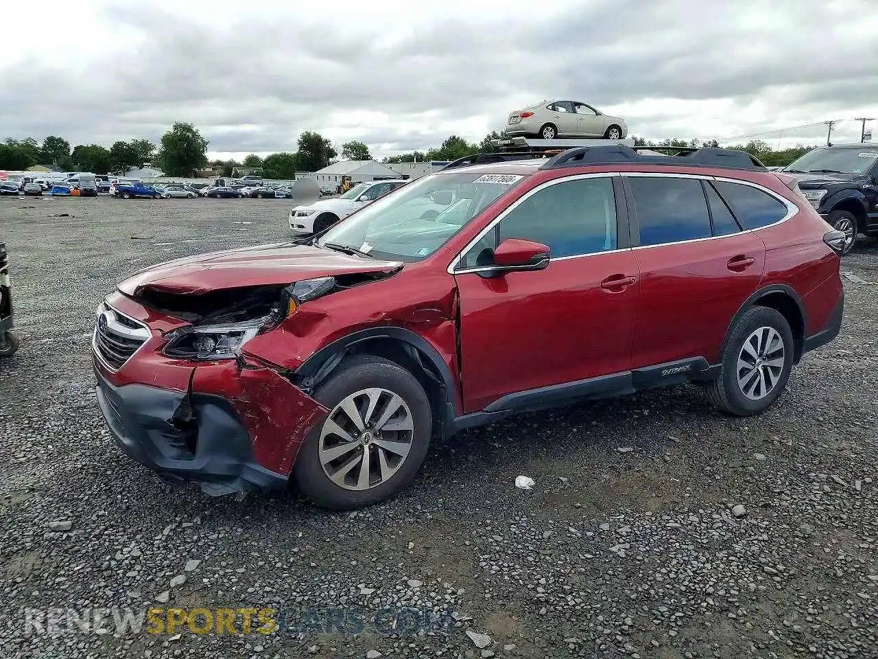 1 Photograph of a damaged car 4S4BTAFC4M3131505 SUBARU OUTBACK 2021
