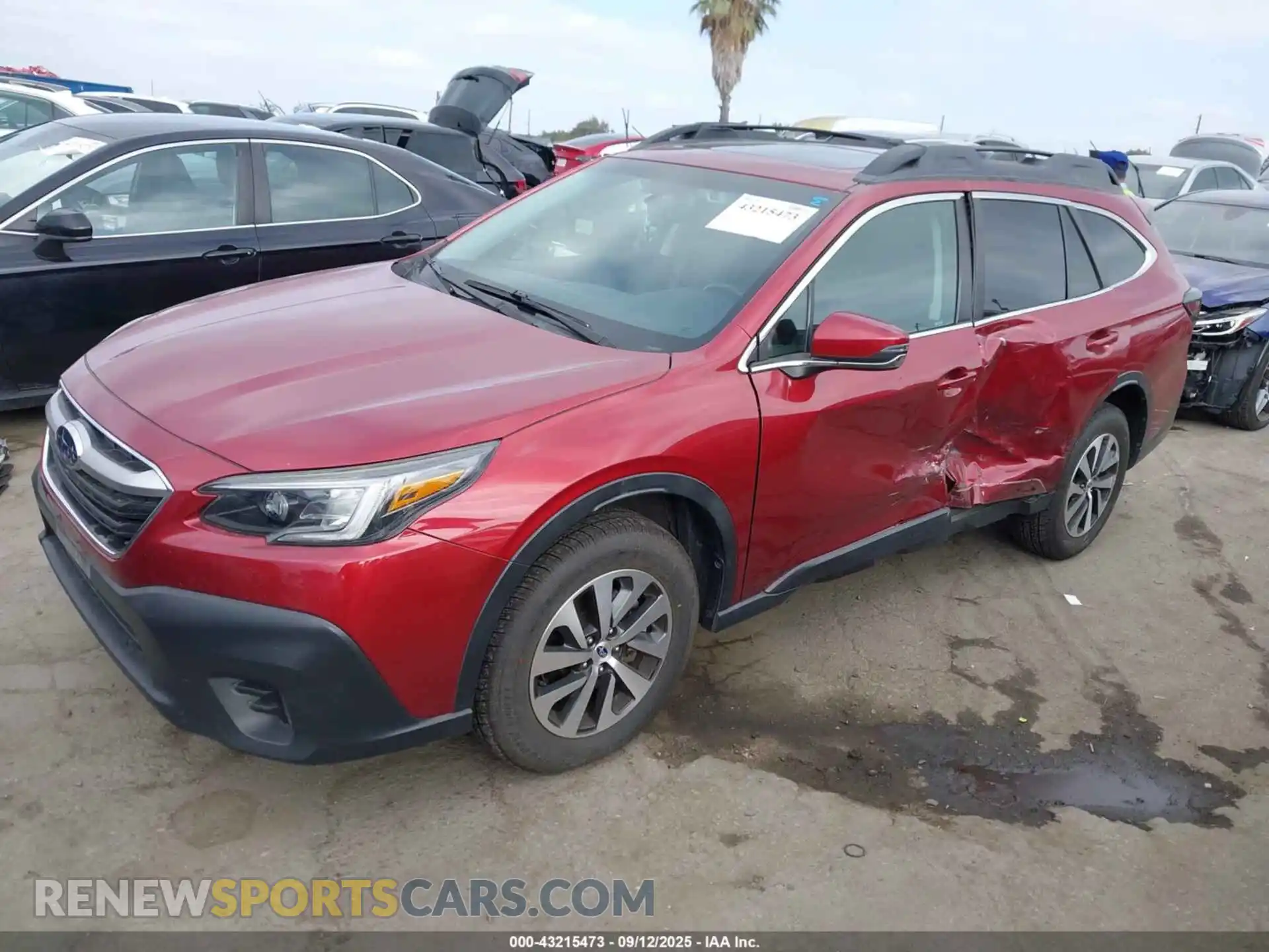 2 fotografías del automóvil dañado 4S4BTAFC4M3221107 SUBARU OUTBACK 2021