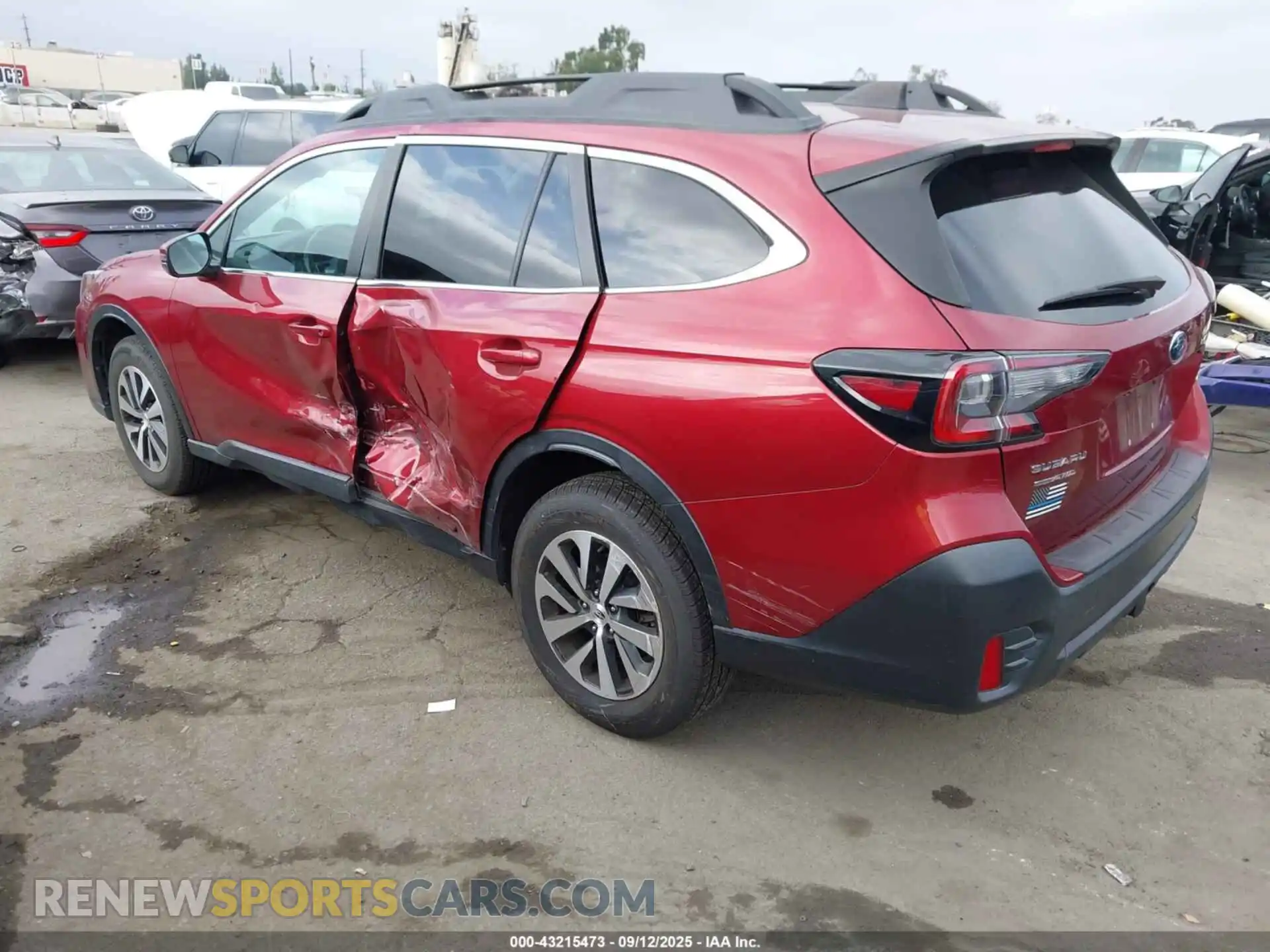 3 fotografías del automóvil dañado 4S4BTAFC4M3221107 SUBARU OUTBACK 2021