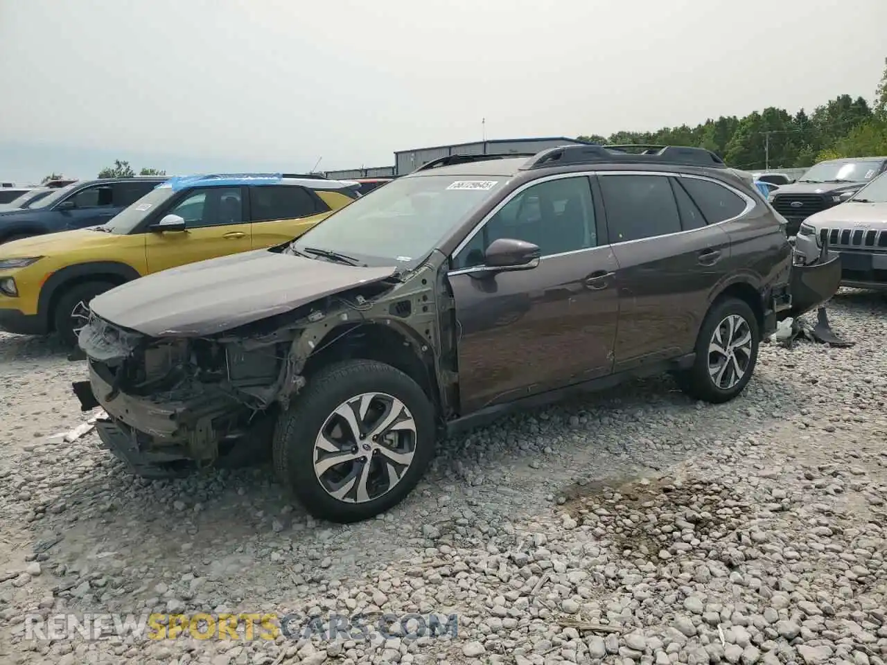 1 Photograph of a damaged car 4S4BTAMC8M3156863 SUBARU OUTBACK 2021