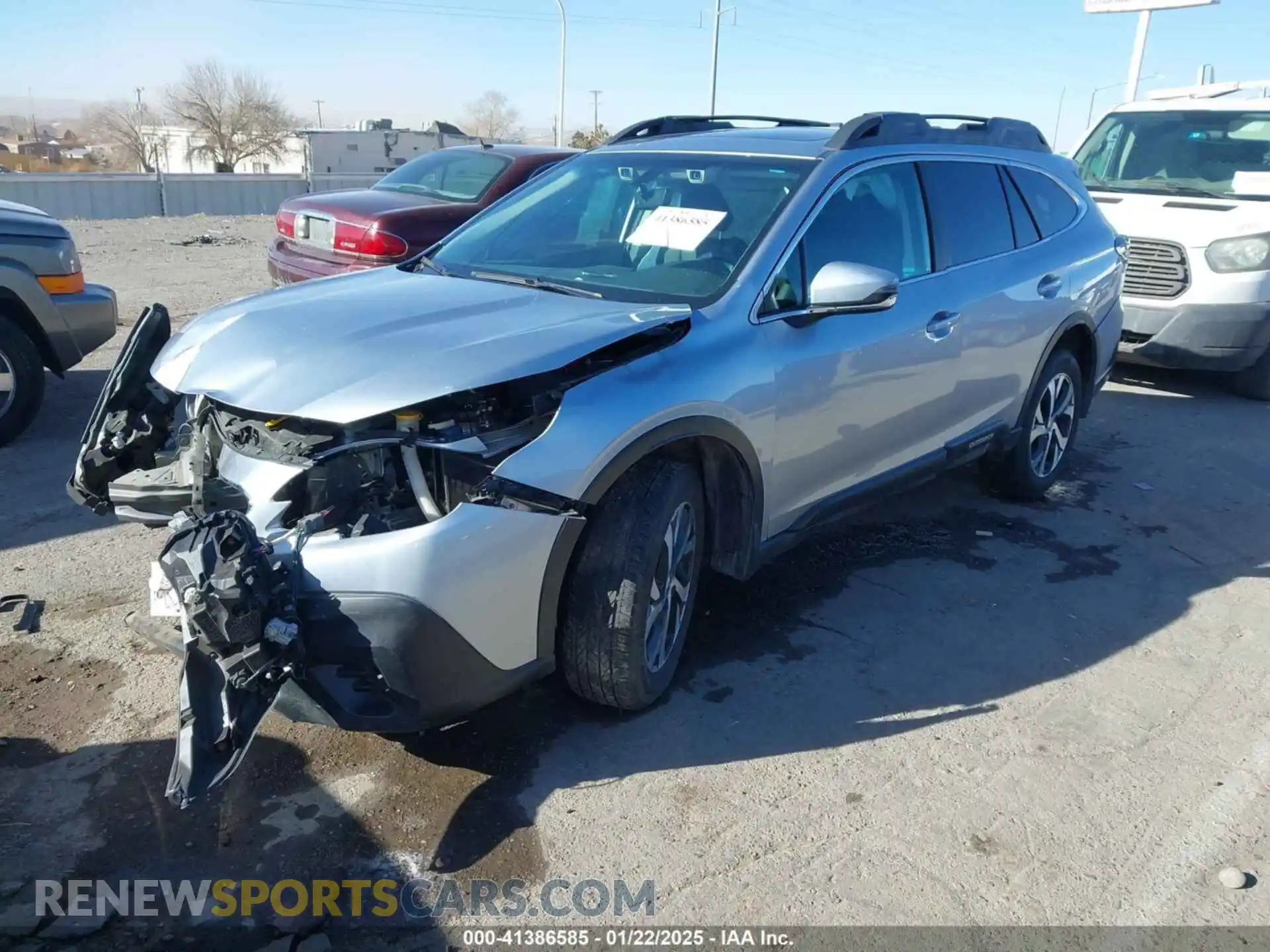 2 Photograph of a damaged car 4S4BTANC0M3107767 SUBARU OUTBACK 2021