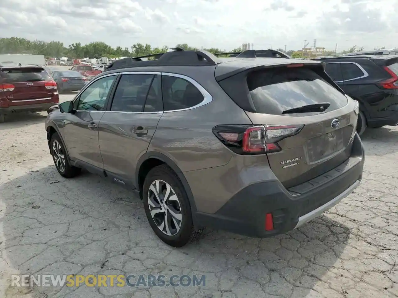 2 Photograph of a damaged car 4S4BTANC0M3143829 SUBARU OUTBACK 2021