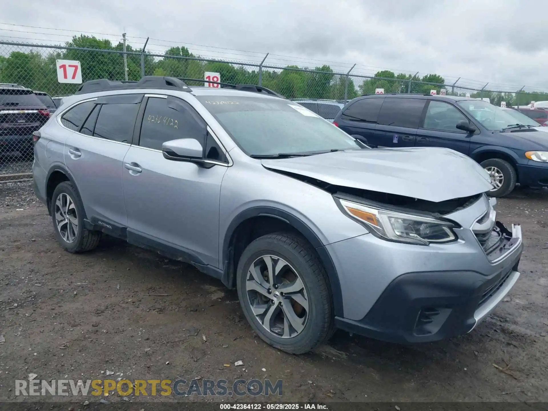 1 Photograph of a damaged car 4S4BTANC1M3191761 SUBARU OUTBACK 2021