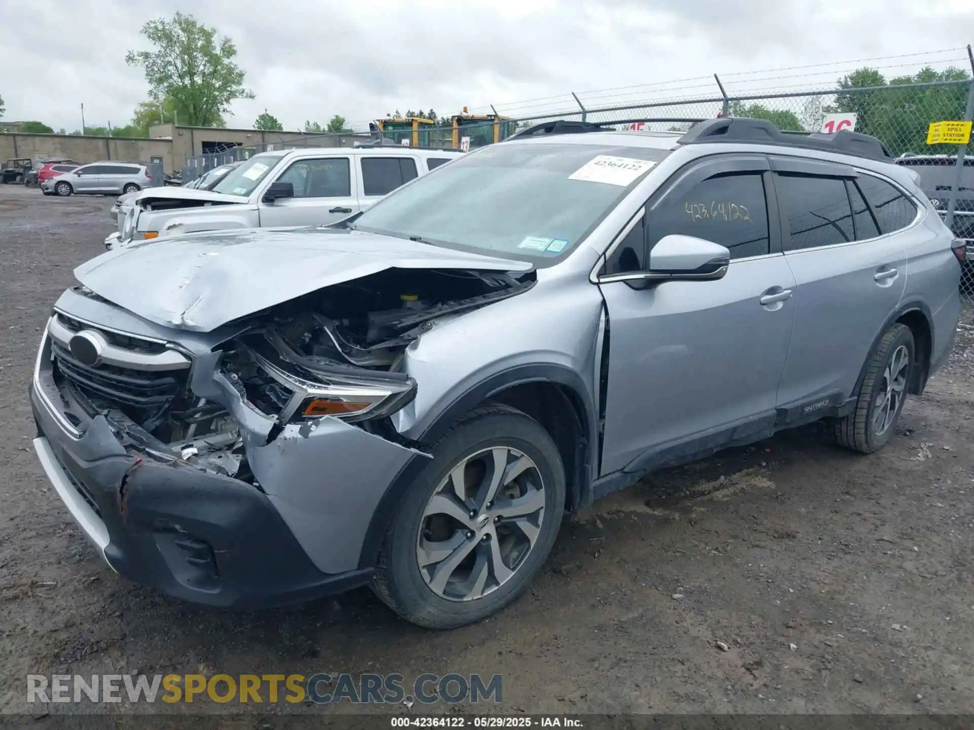 2 Photograph of a damaged car 4S4BTANC1M3191761 SUBARU OUTBACK 2021