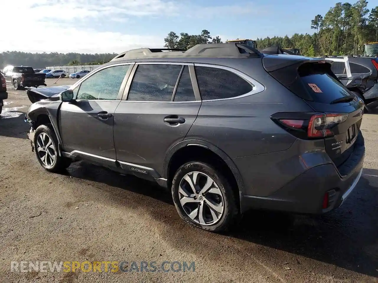 2 fotografías del automóvil dañado 4S4BTANC3M3140505 SUBARU OUTBACK 2021
