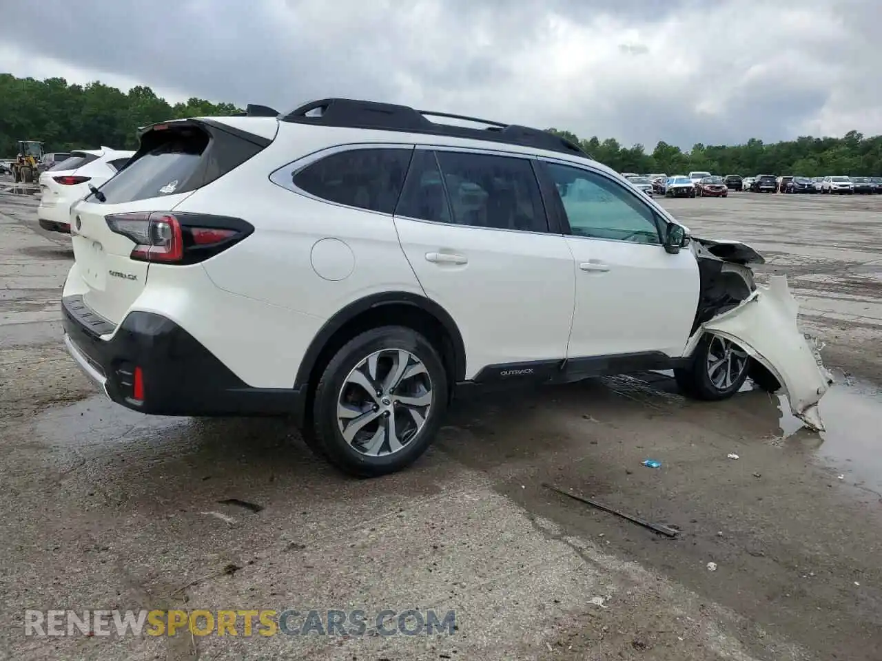 3 fotografías del automóvil dañado 4S4BTANC3M3195312 SUBARU OUTBACK 2021