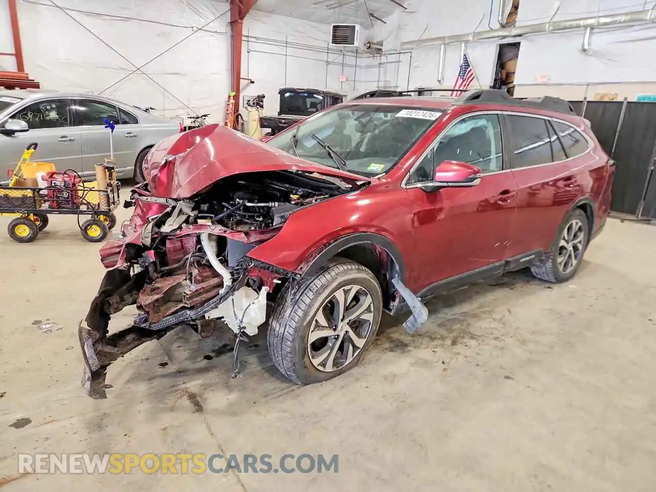 1 Photograph of a damaged car 4S4BTANC4M3195609 SUBARU OUTBACK 2021
