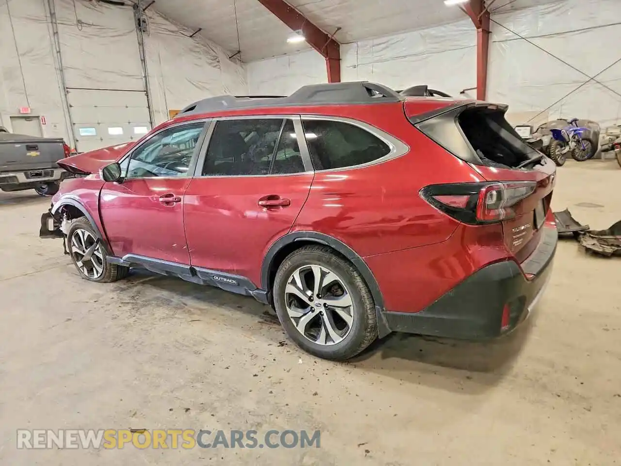 2 Photograph of a damaged car 4S4BTANC4M3195609 SUBARU OUTBACK 2021