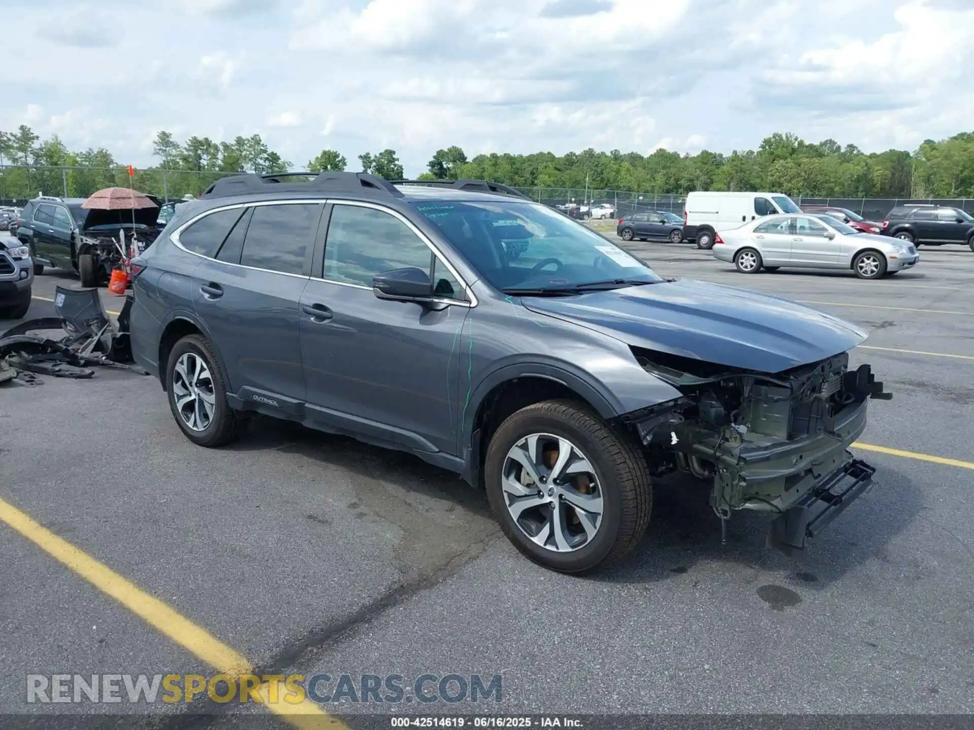 1 Photograph of a damaged car 4S4BTANC7M3186175 SUBARU OUTBACK 2021