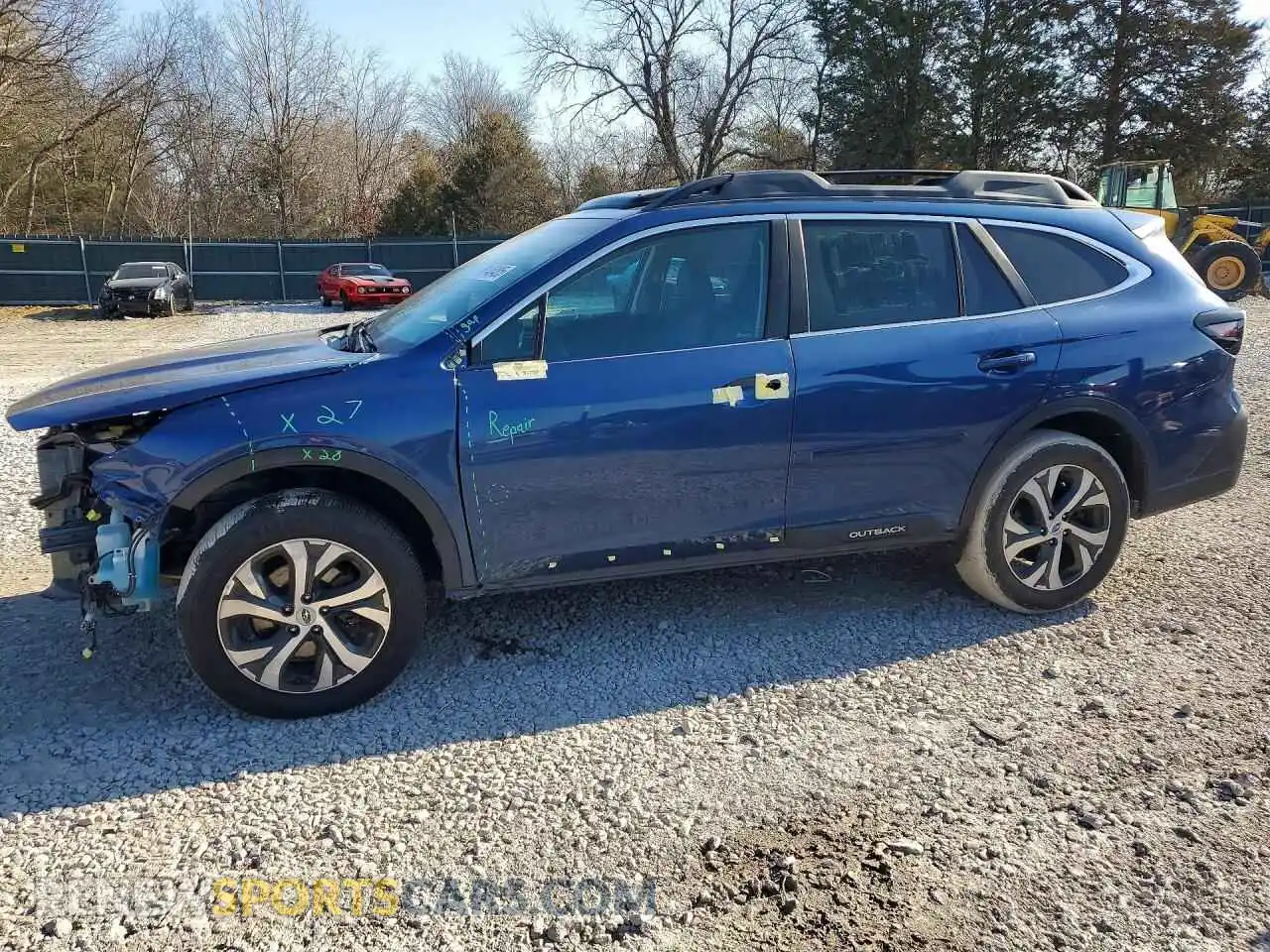 1 Photograph of a damaged car 4S4BTANC8M3136417 SUBARU OUTBACK 2021