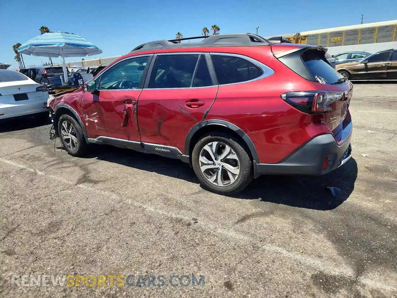 2 Photograph of a damaged car 4S4BTANC8M3150513 SUBARU OUTBACK 2021