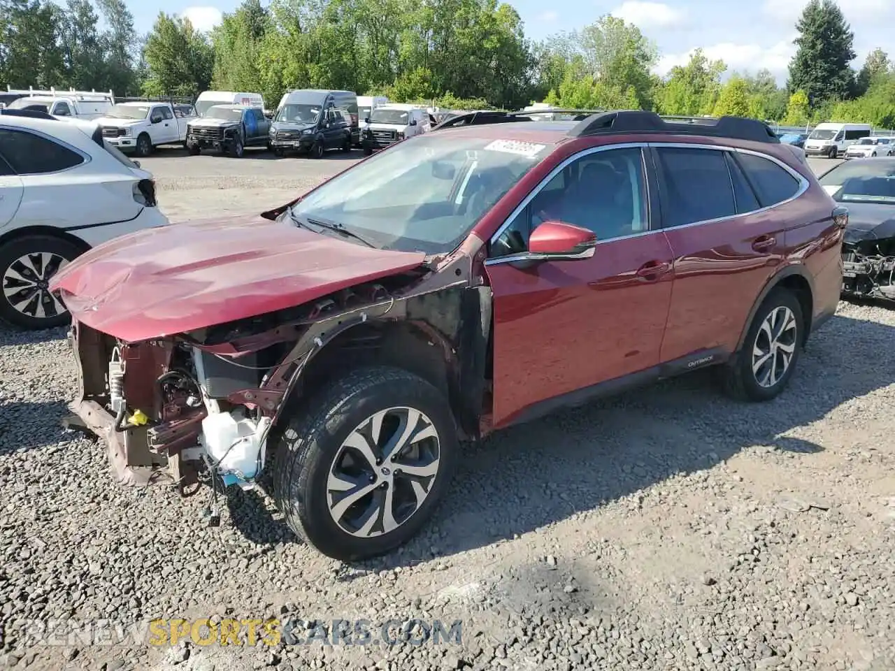 1 Photograph of a damaged car 4S4BTANC9M3221735 SUBARU OUTBACK 2021