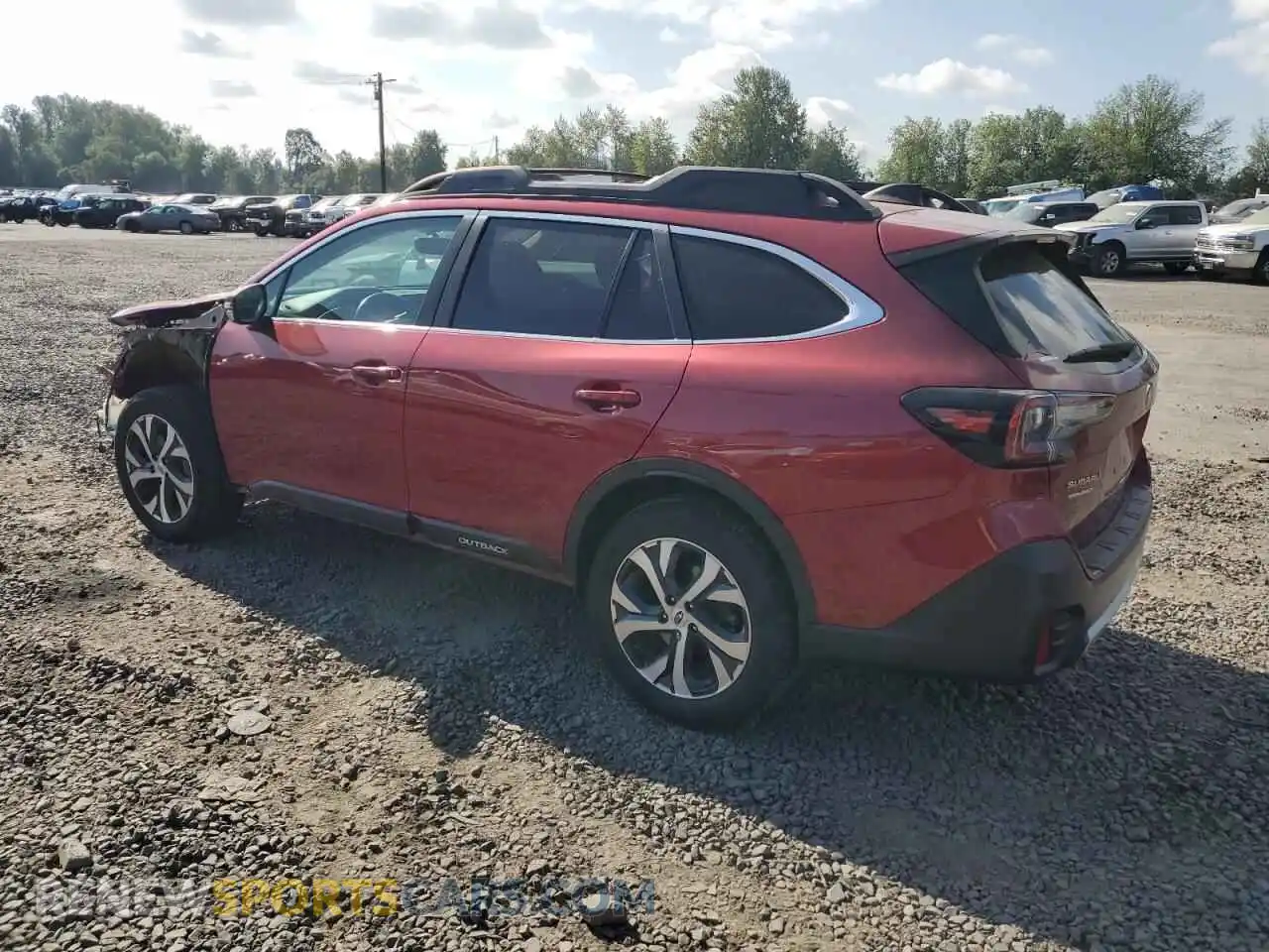 2 Photograph of a damaged car 4S4BTANC9M3221735 SUBARU OUTBACK 2021