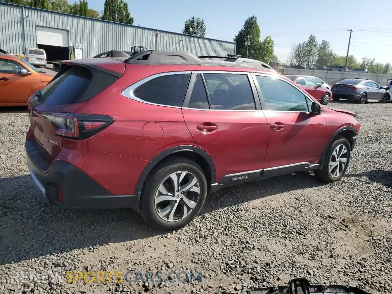 3 Photograph of a damaged car 4S4BTANC9M3221735 SUBARU OUTBACK 2021