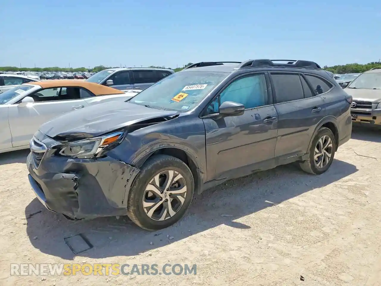 1 Photograph of a damaged car 4S4BTANCXM3162288 SUBARU OUTBACK 2021