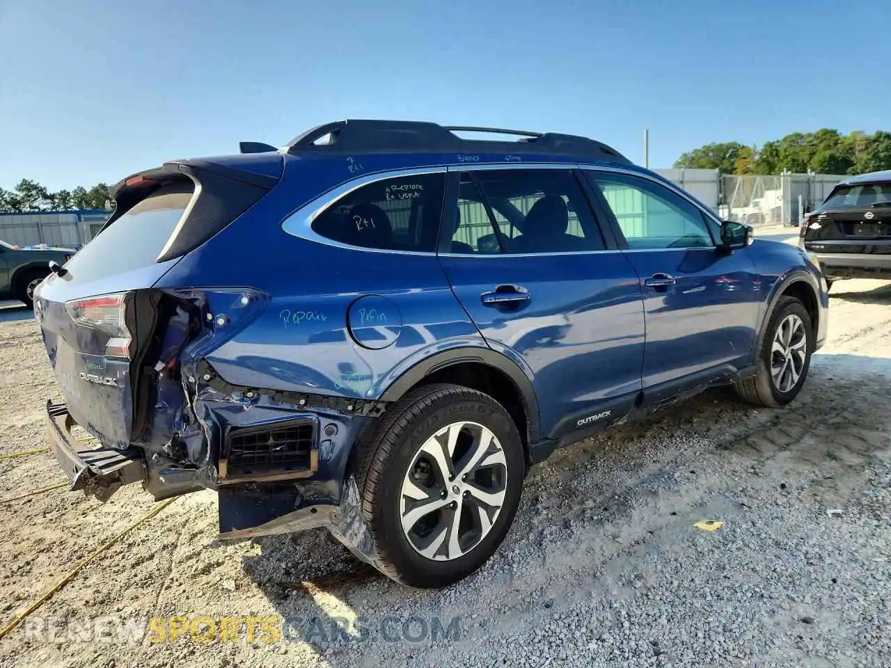3 Photograph of a damaged car 4S4BTANCXM3217533 SUBARU OUTBACK 2021
