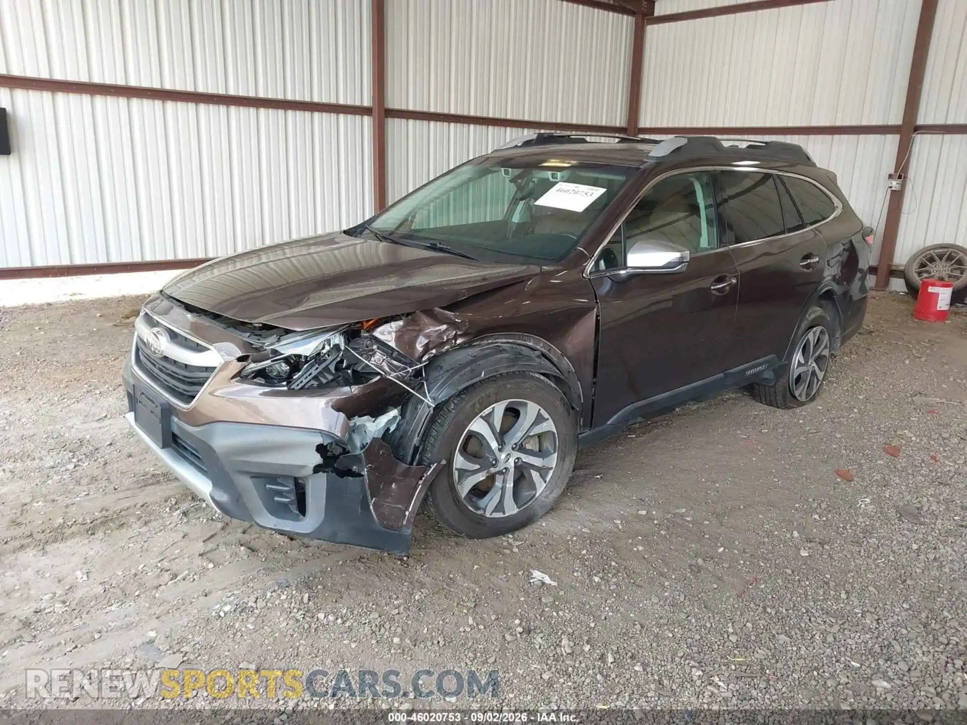 2 fotografías del automóvil dañado 4S4BTAPC8M3107464 SUBARU OUTBACK 2021
