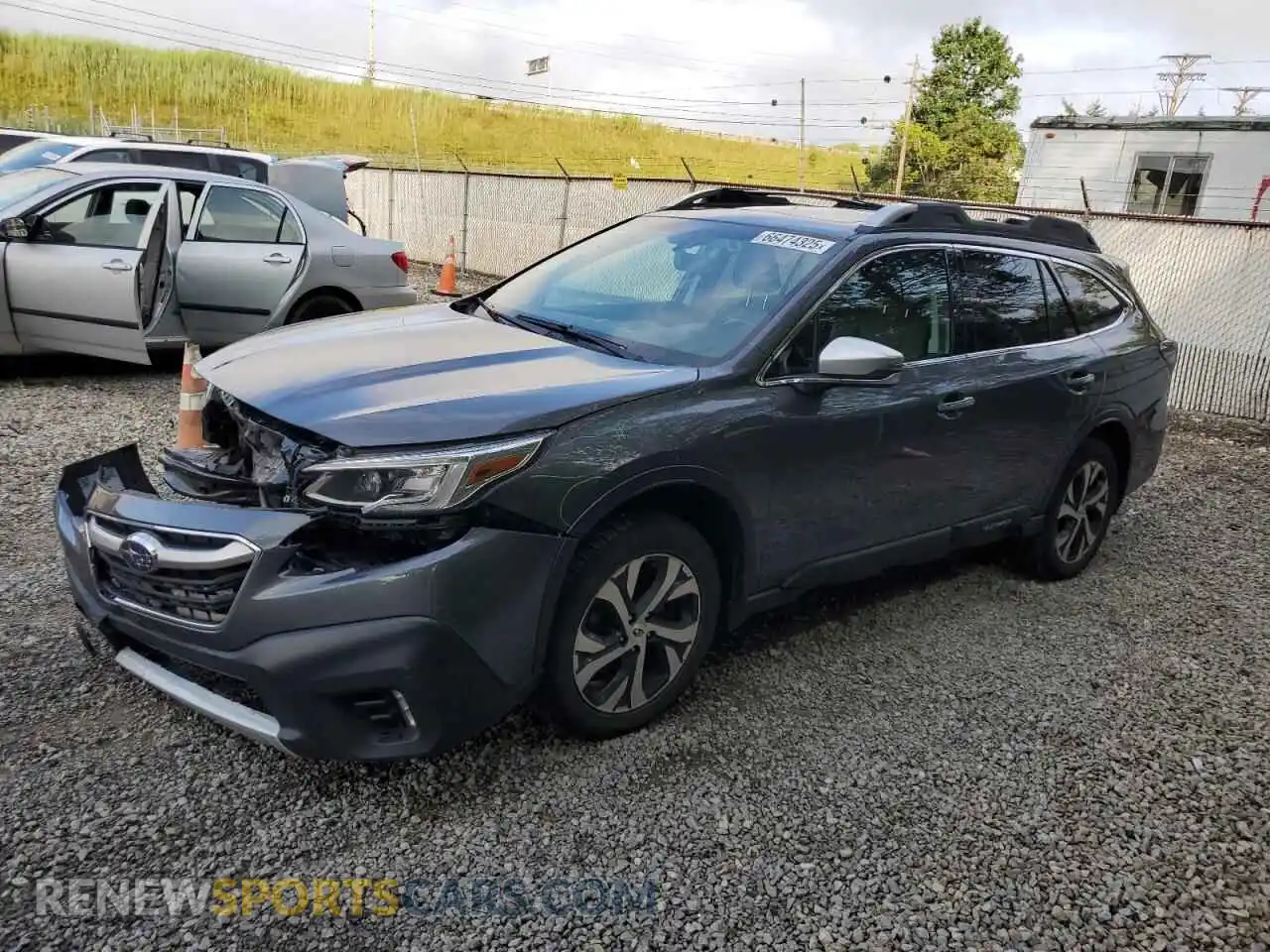 1 Photograph of a damaged car 4S4BTAPC8M3137466 SUBARU OUTBACK 2021