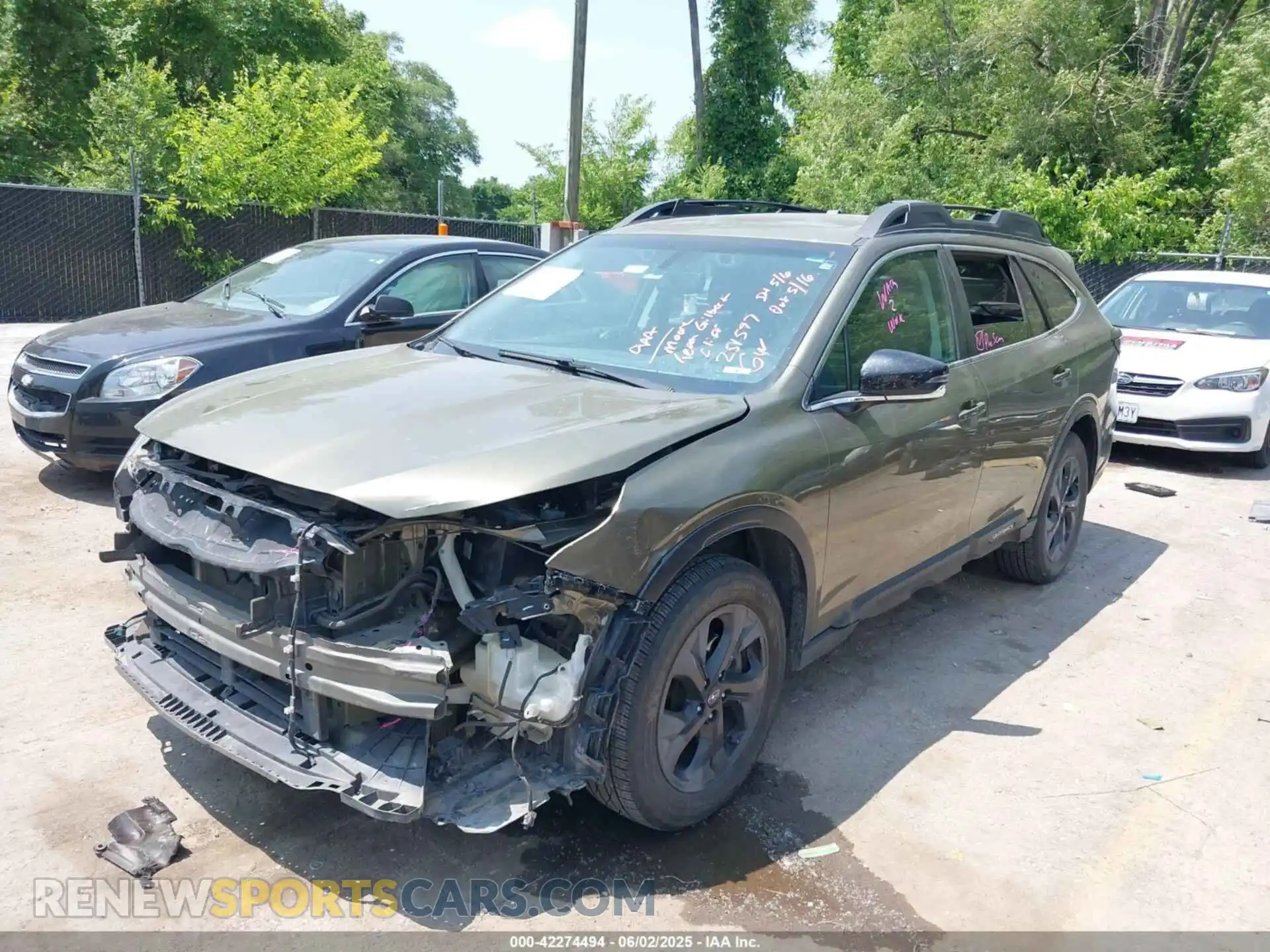 2 Photograph of a damaged car 4S4BTGLD3M3183594 SUBARU OUTBACK 2021