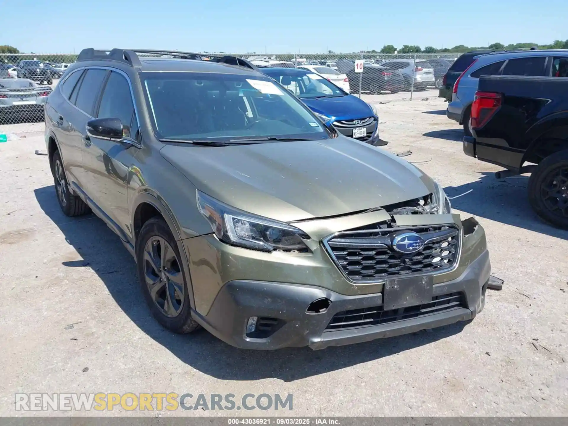 1 Photograph of a damaged car 4S4BTGLD6M3183637 SUBARU OUTBACK 2021