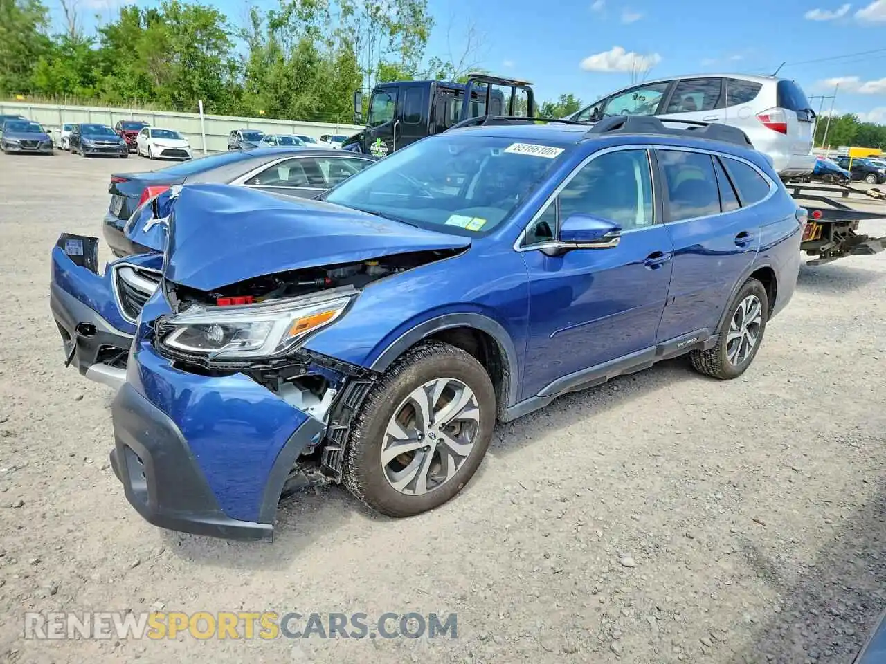 1 Photograph of a damaged car 4S4BTGND0M3134110 SUBARU OUTBACK 2021