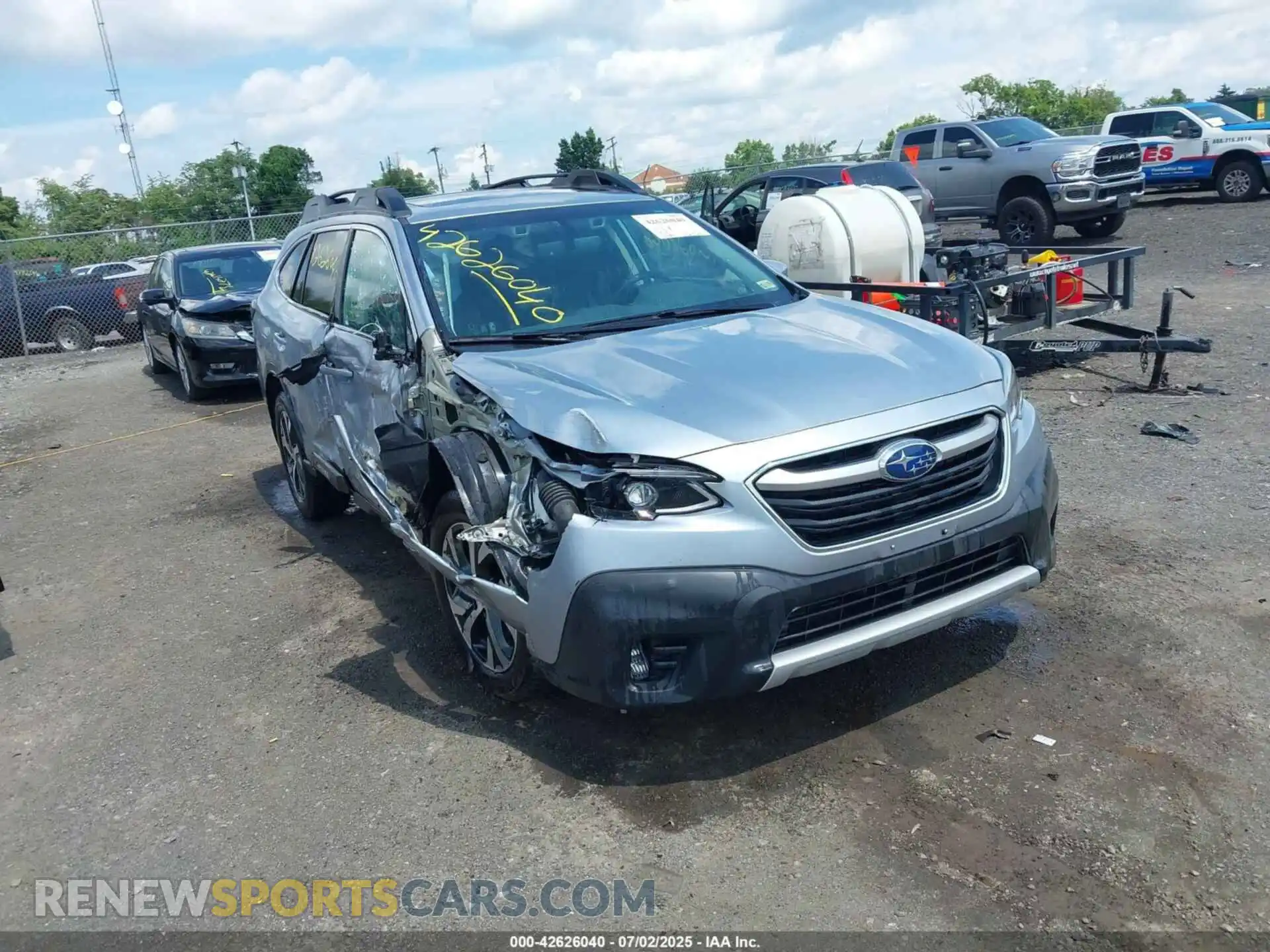 1 Photograph of a damaged car 4S4BTGND2M3145013 SUBARU OUTBACK 2021