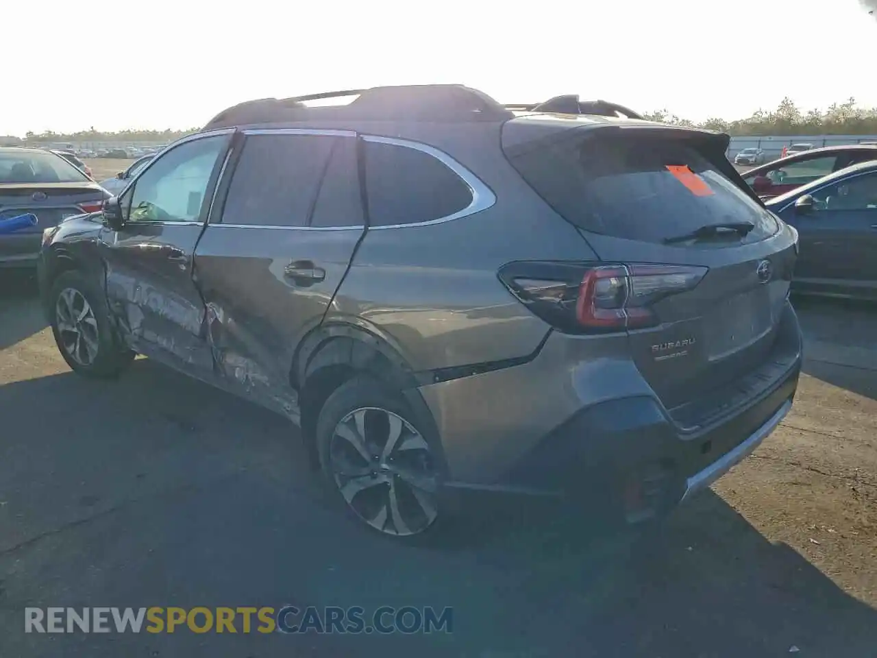 2 Photograph of a damaged car 4S4BTGND5M3130313 SUBARU OUTBACK 2021