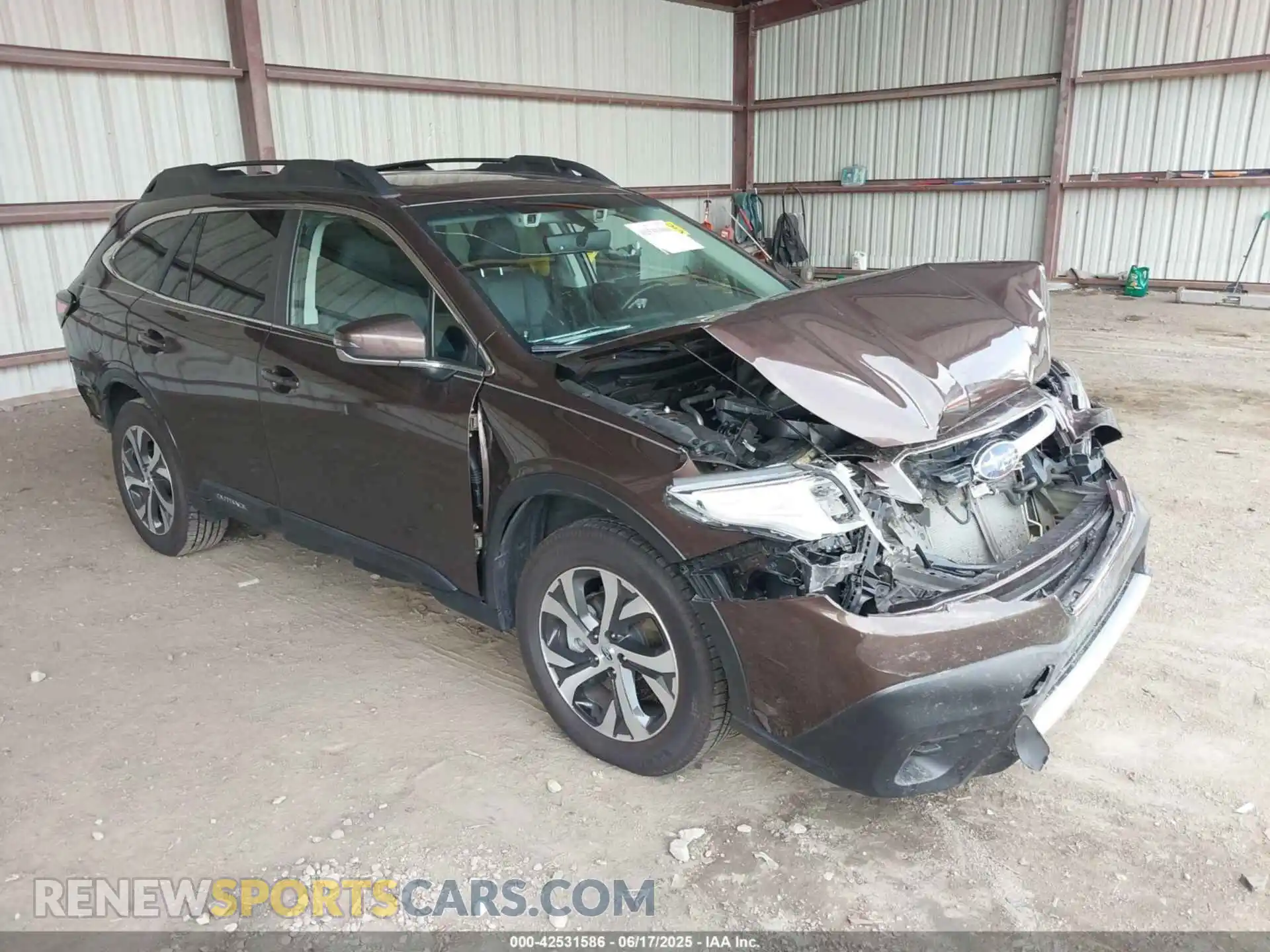 1 Photograph of a damaged car 4S4BTGND8M3207580 SUBARU OUTBACK 2021