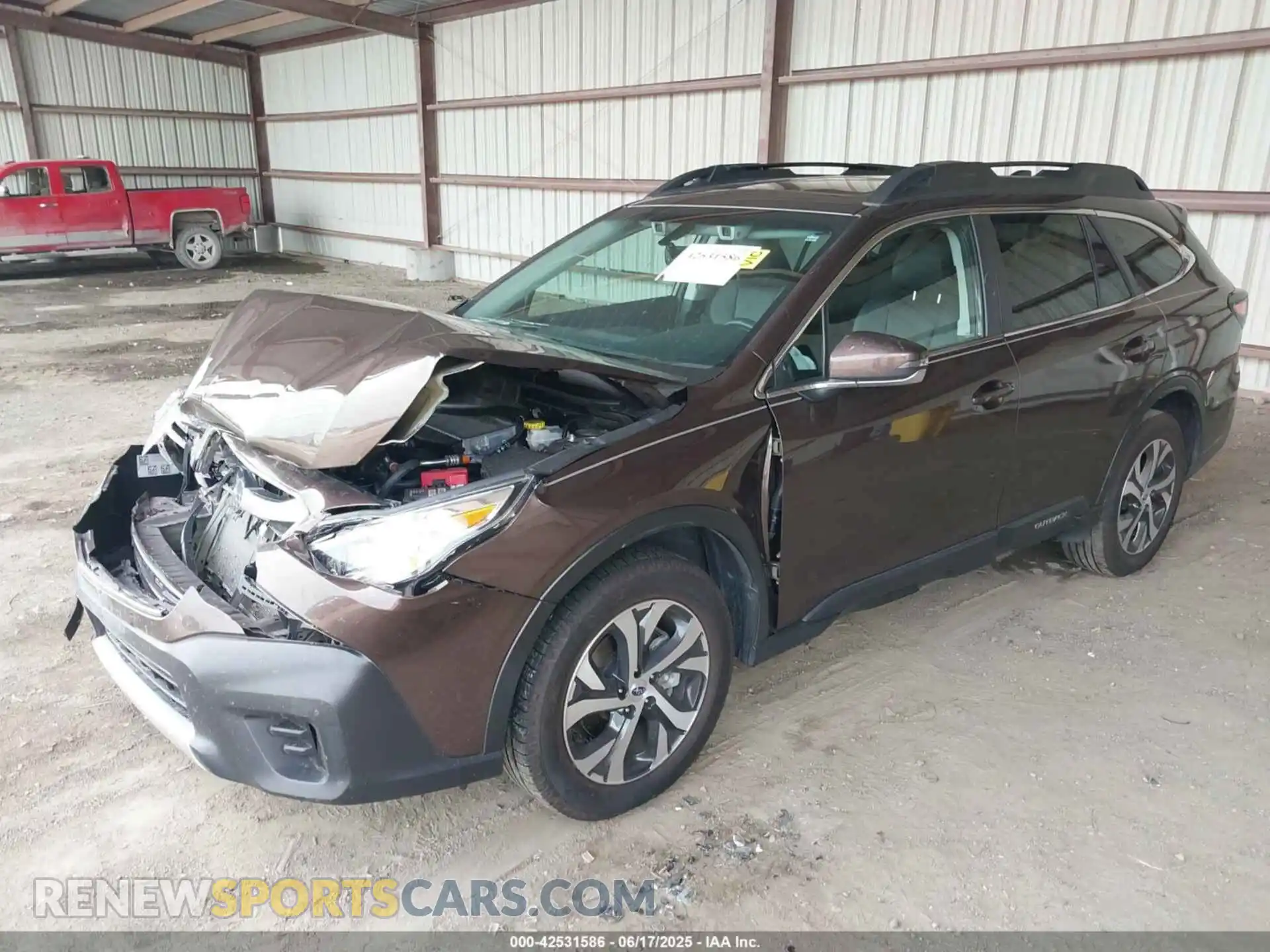 2 Photograph of a damaged car 4S4BTGND8M3207580 SUBARU OUTBACK 2021