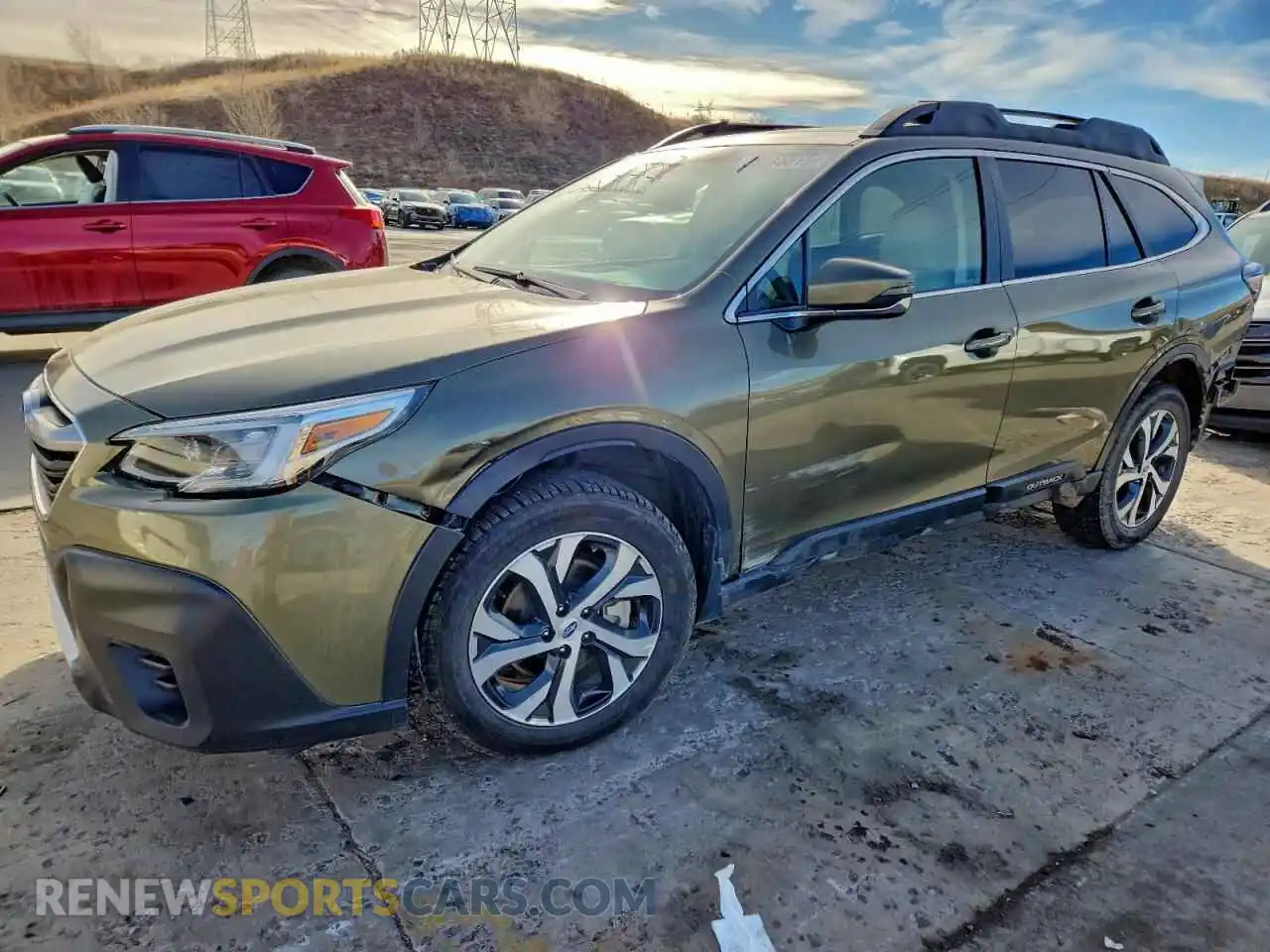 1 Photograph of a damaged car 4S4BTGNDXM3166899 SUBARU OUTBACK 2021