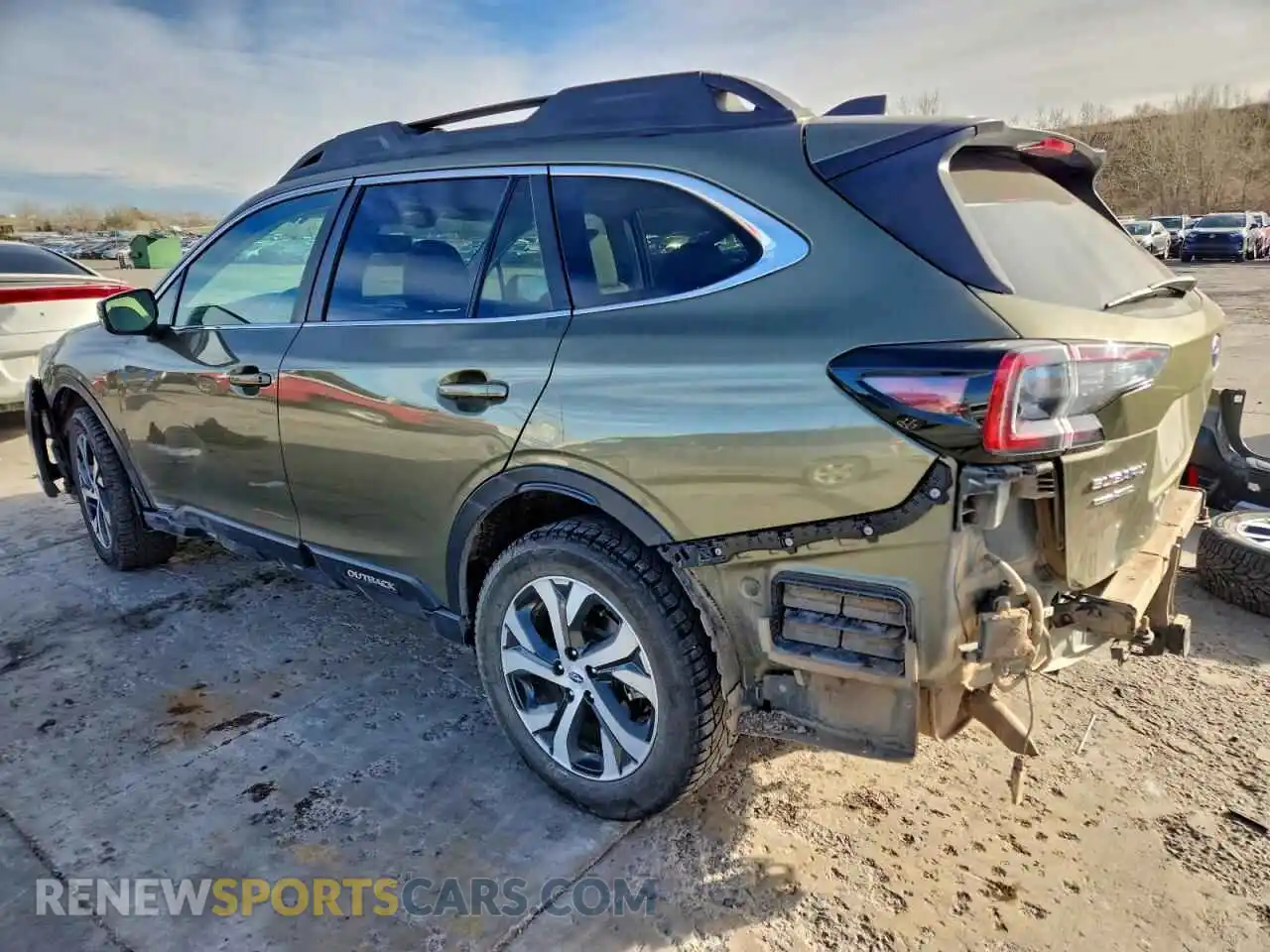 2 Photograph of a damaged car 4S4BTGNDXM3166899 SUBARU OUTBACK 2021