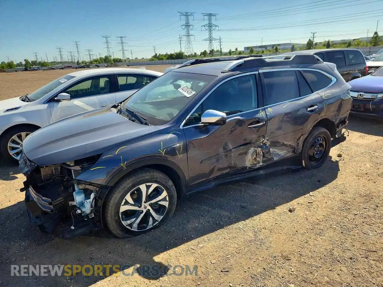 1 Photograph of a damaged car 4S4BTGPD1M3228302 SUBARU OUTBACK 2021