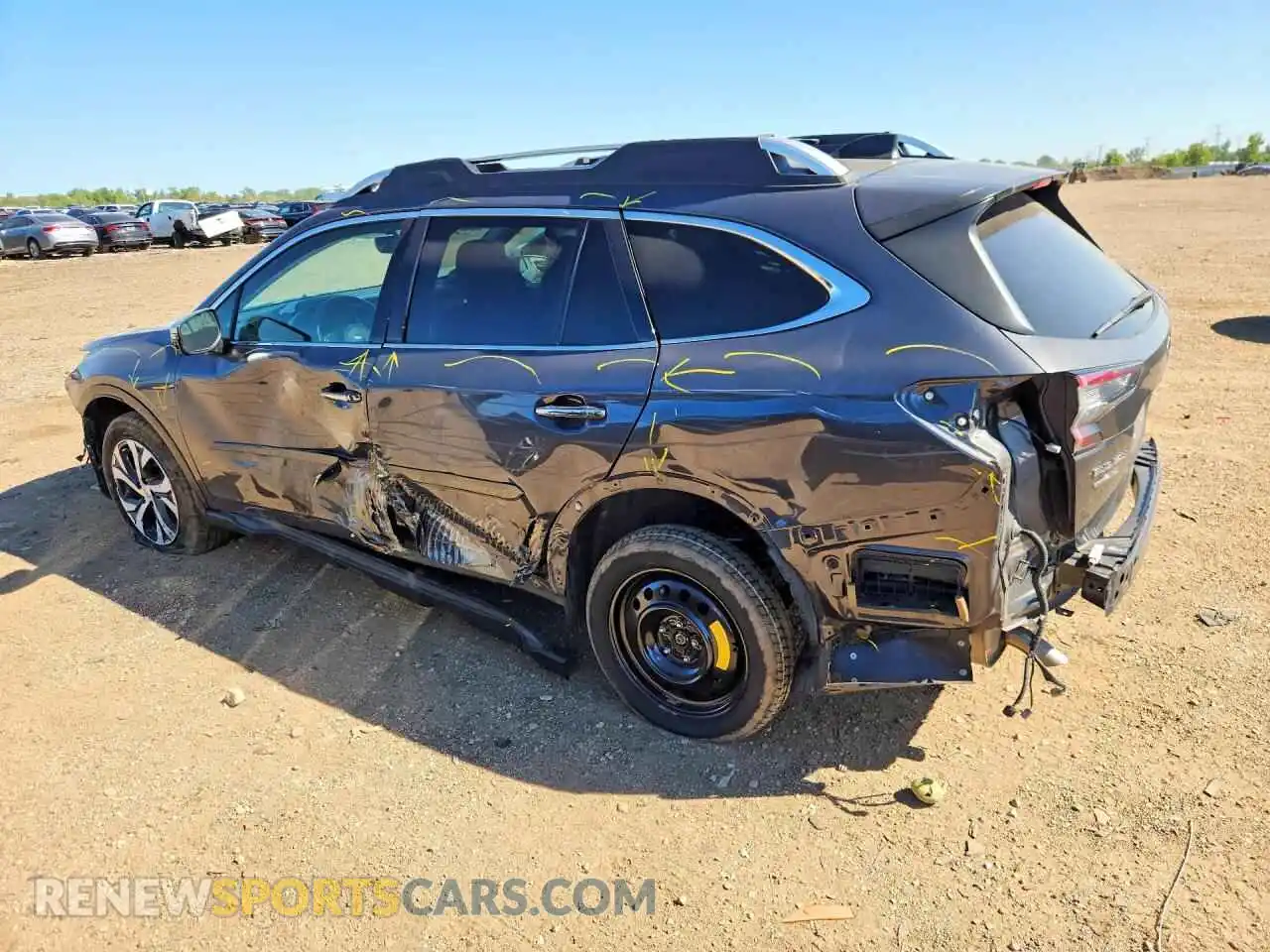 2 Photograph of a damaged car 4S4BTGPD1M3228302 SUBARU OUTBACK 2021