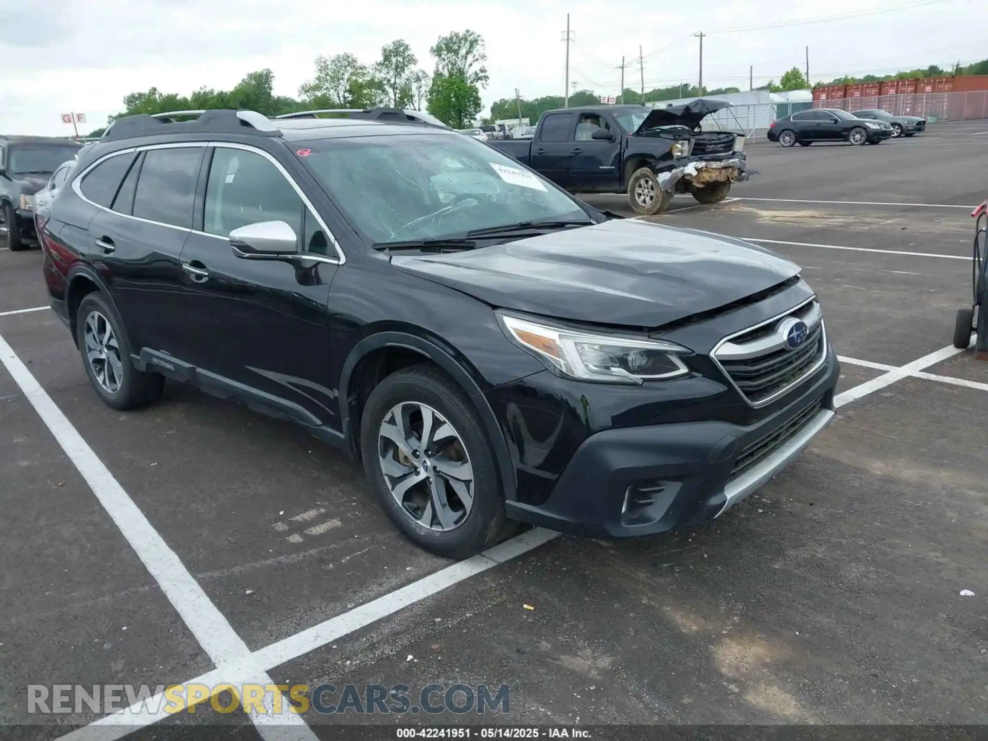 1 Photograph of a damaged car 4S4BTGPD6M3116384 SUBARU OUTBACK 2021