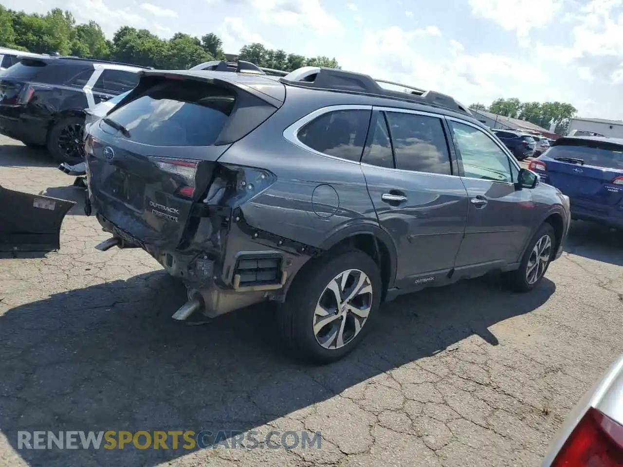 3 fotografías del automóvil dañado 4S4BTGPDXM3156368 SUBARU OUTBACK 2021