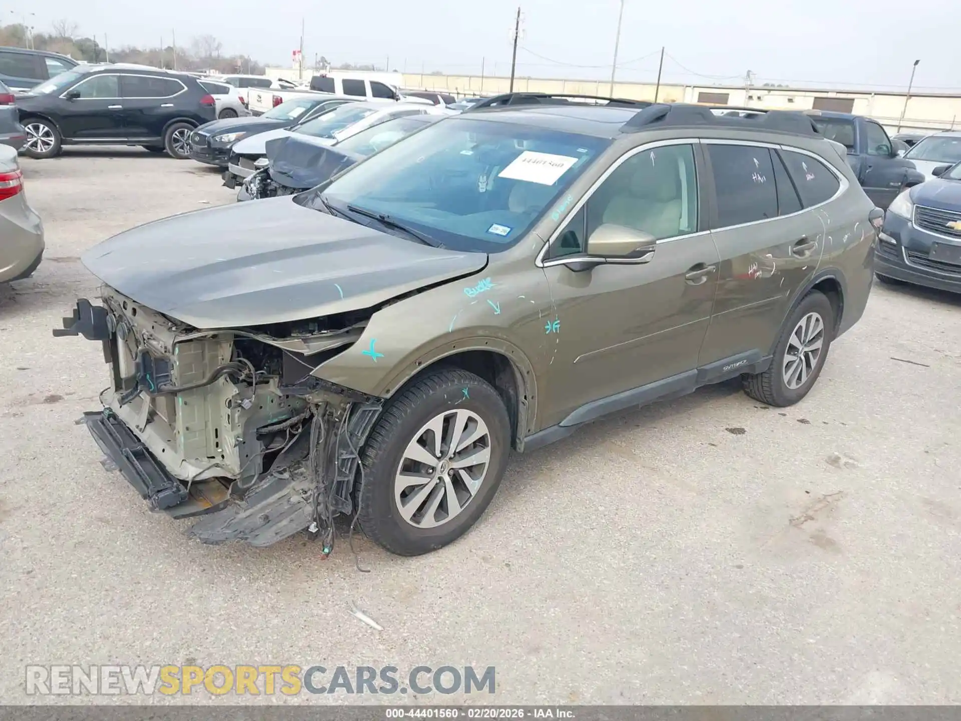 2 Photograph of a damaged car 4S4BTAFC0N3179486 SUBARU OUTBACK 2022