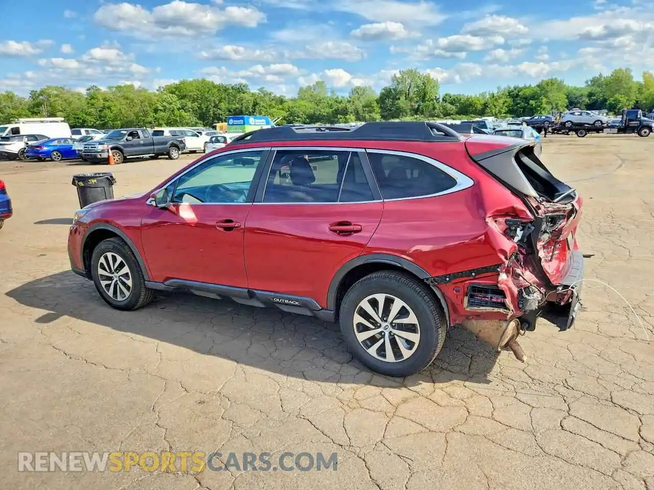 2 fotografías del automóvil dañado 4S4BTAFC7N3104672 SUBARU OUTBACK 2022